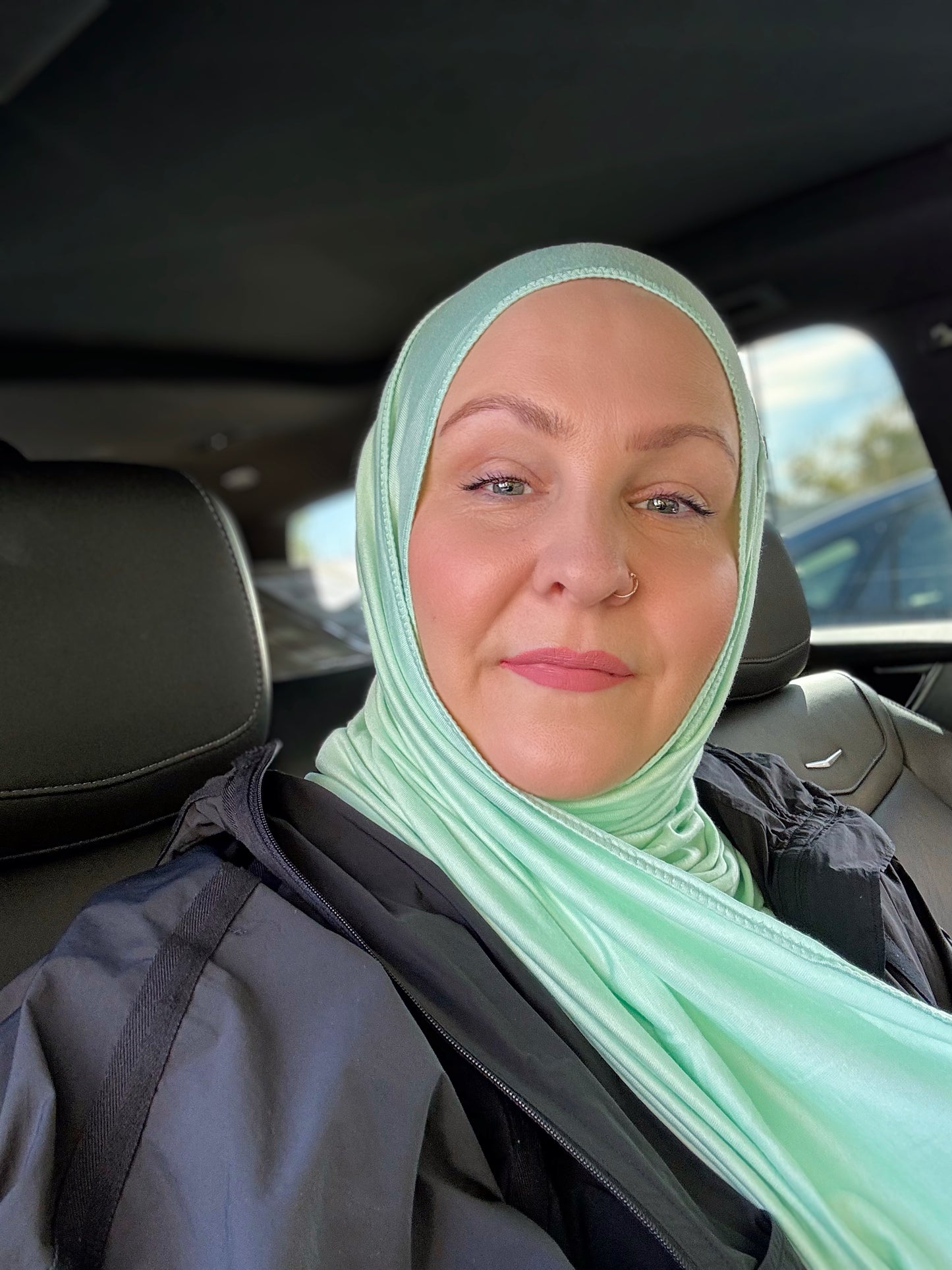 Jersey Hijab: Minty Green