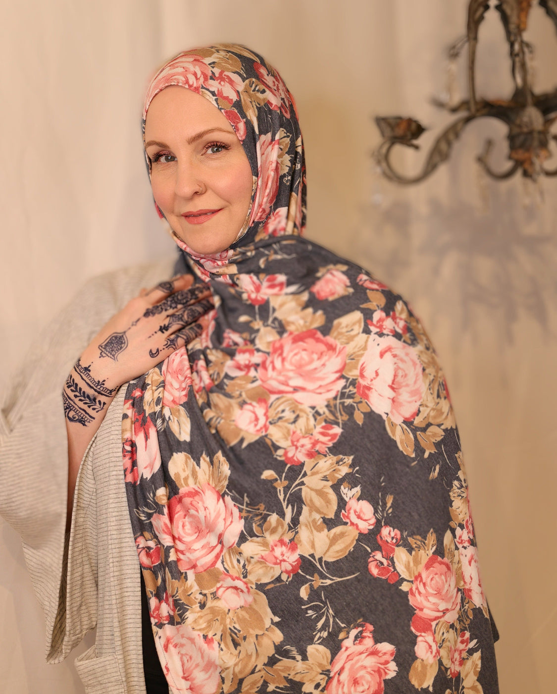 "Renaissance Rose Garden" Brushed Jersey Prayer Set