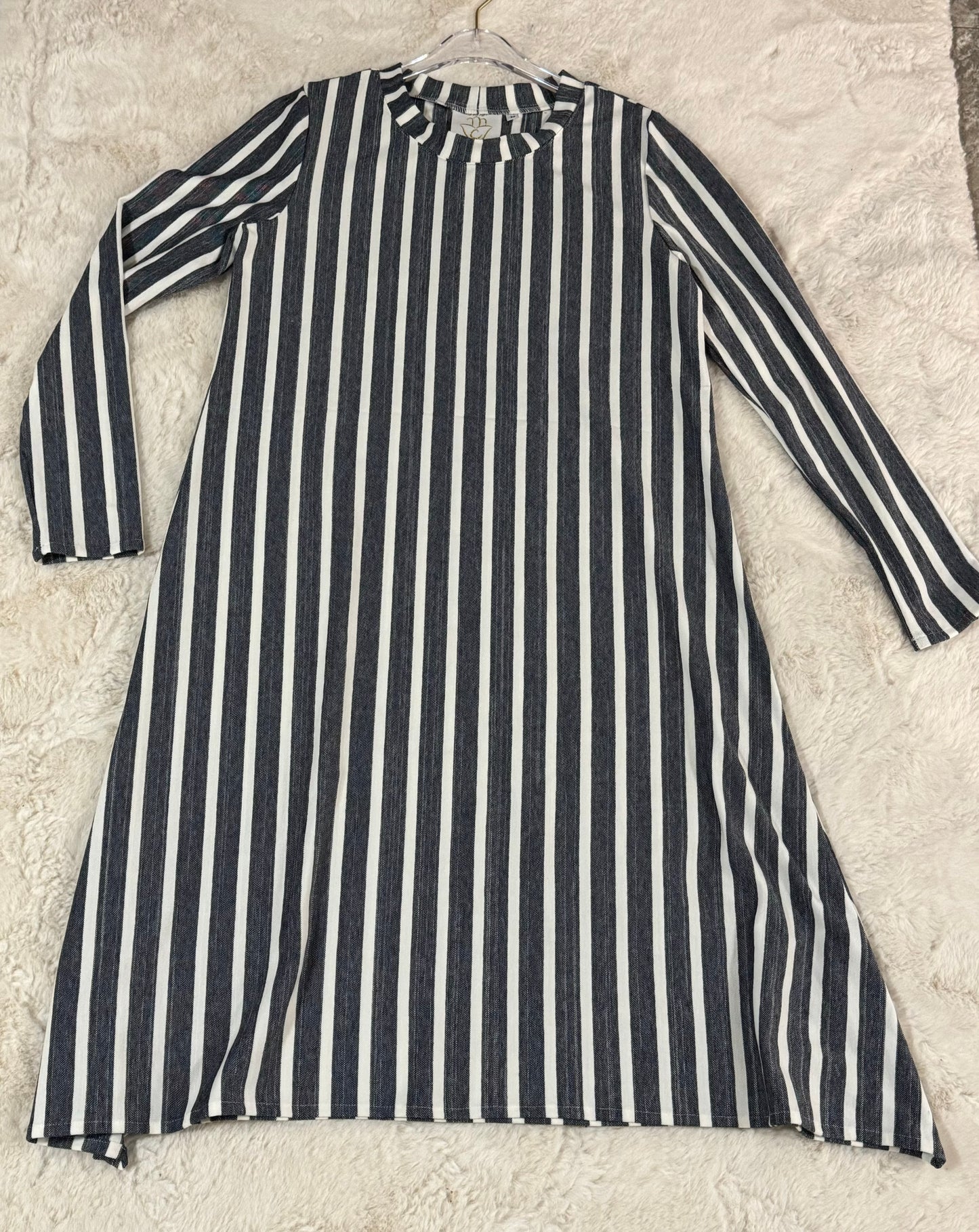 MC Everyday Tunic - Denim & Cream