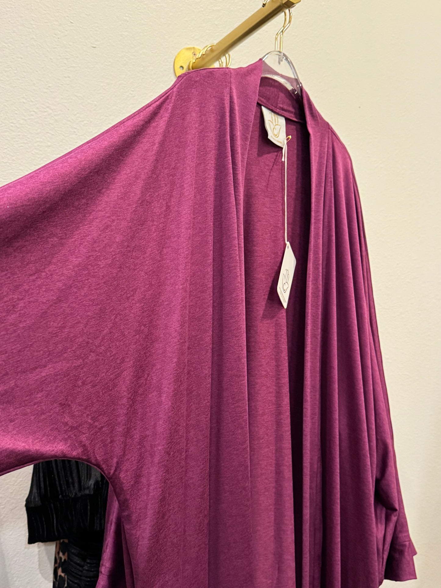 Nour Oversized Abaya - Purple Performance Jersey