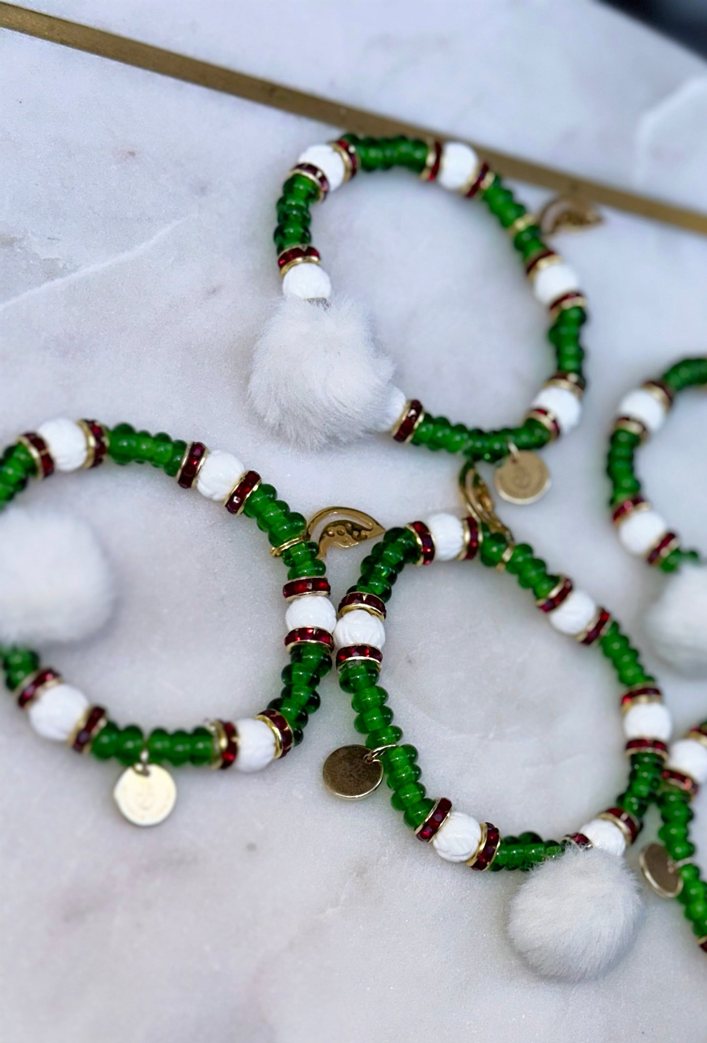 Freedom Bracelet: Green + Puff