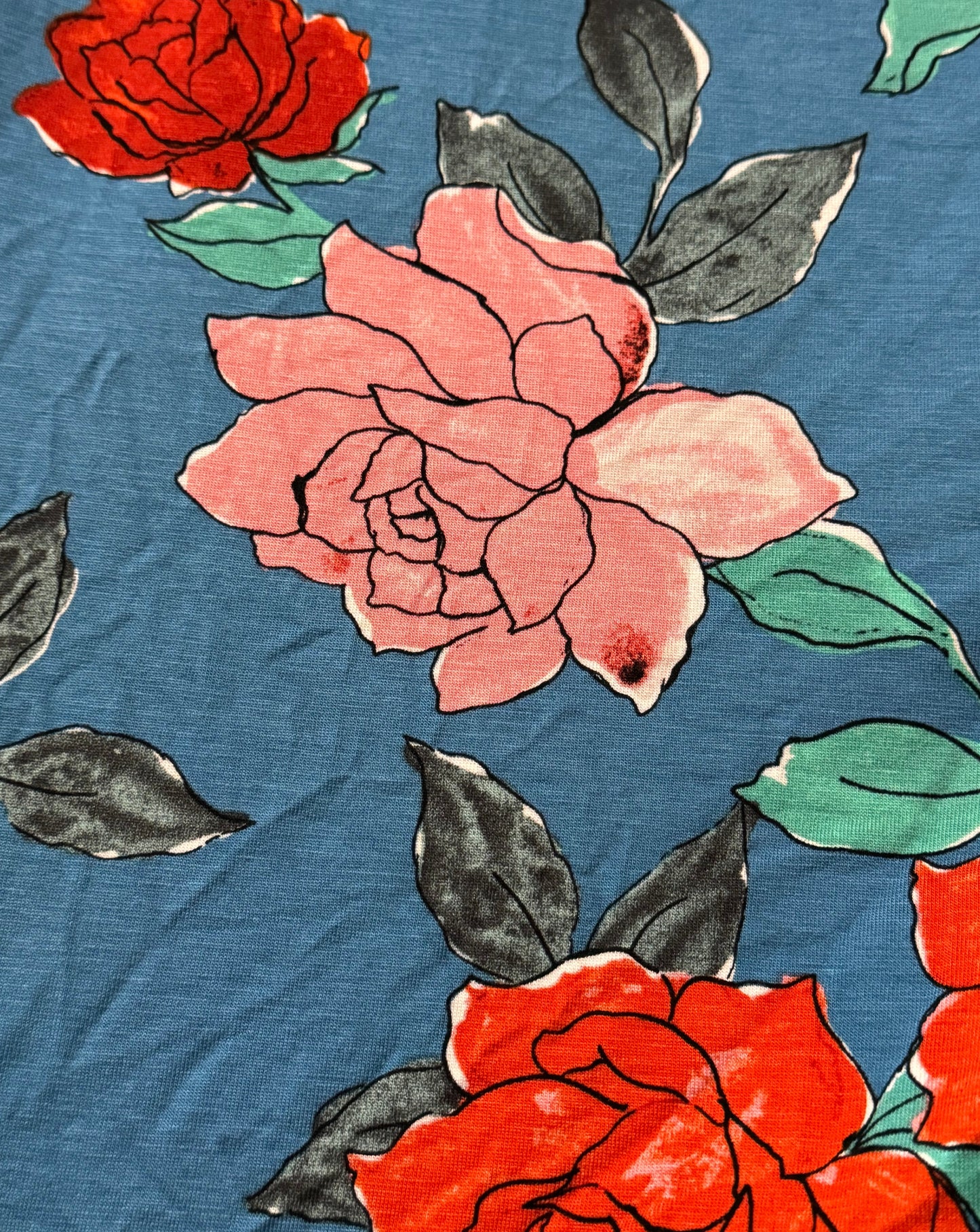 "Retro Roses" Rayon Lycra Jersey Prayer Set