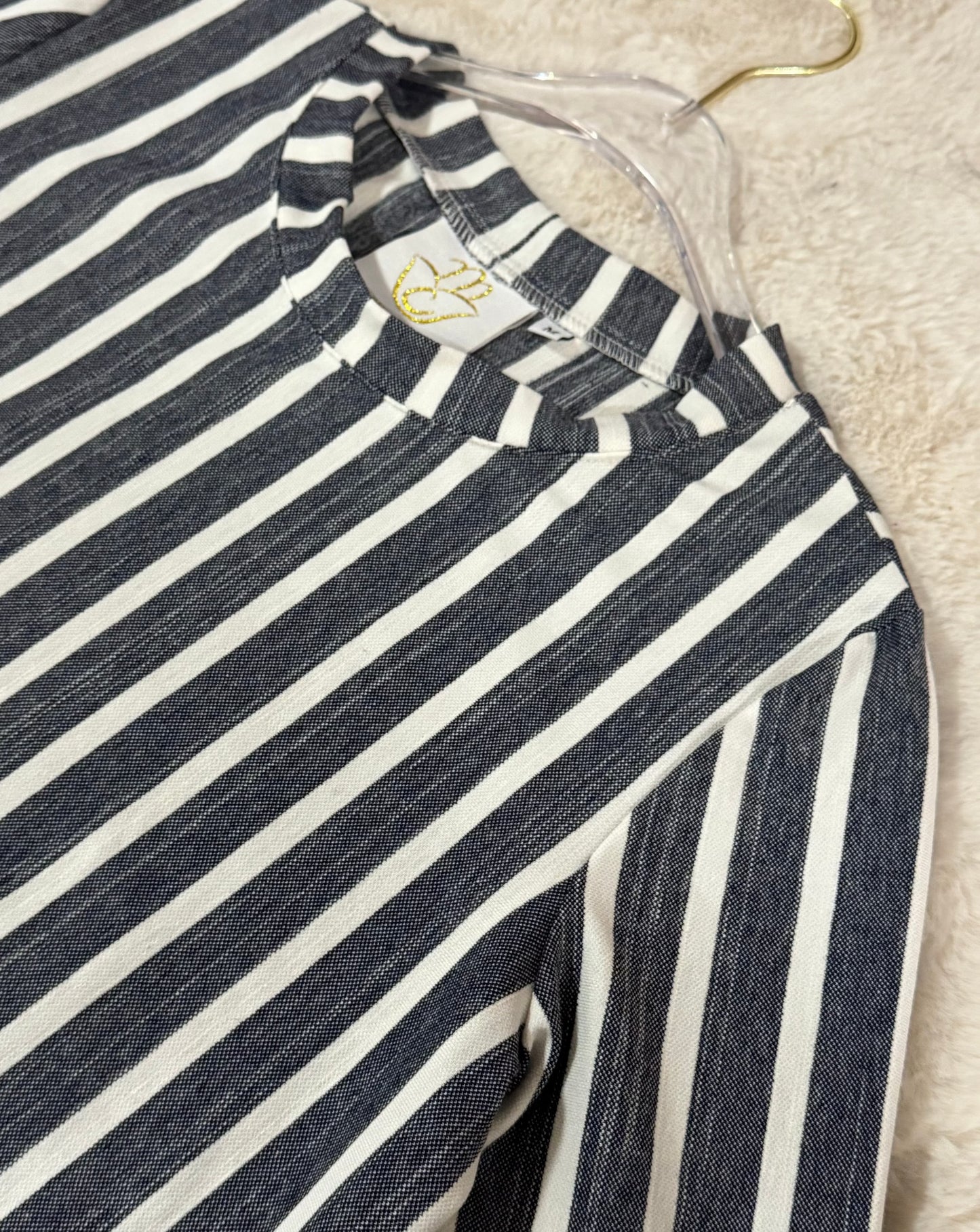 MC Everyday Tunic - Denim & Cream
