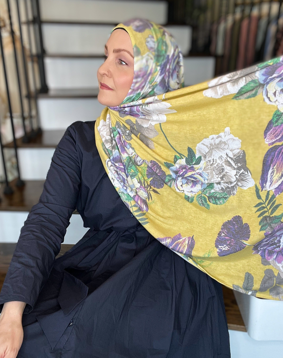 "Mystical Lavender Floral" Brushed Jersey Prayer Set
