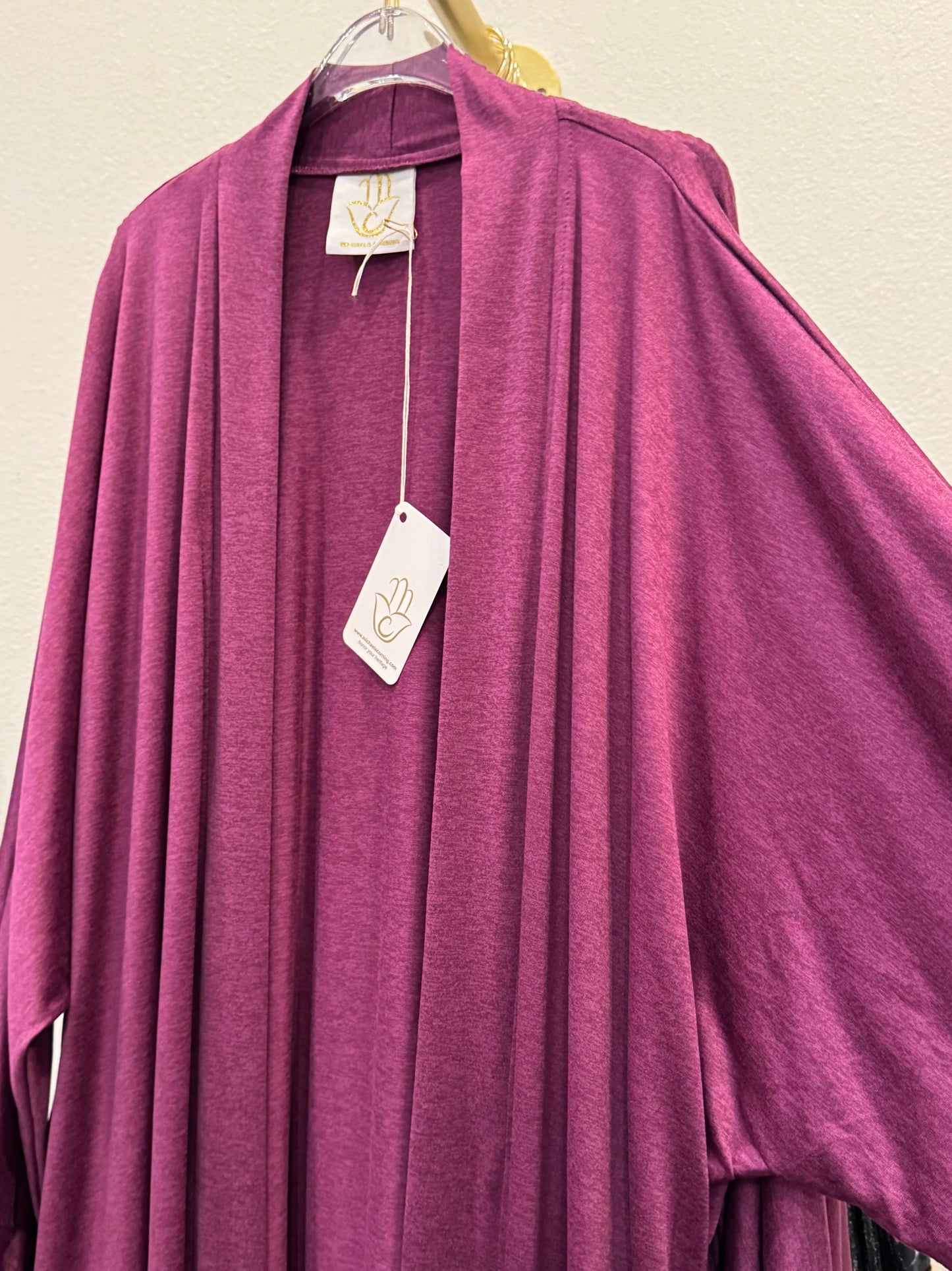 Nour Oversized Abaya - Purple Performance Jersey