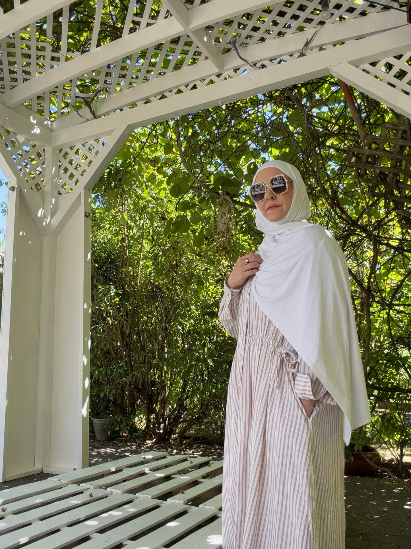 Hybrid Modal Jersey Hijab: Bright White