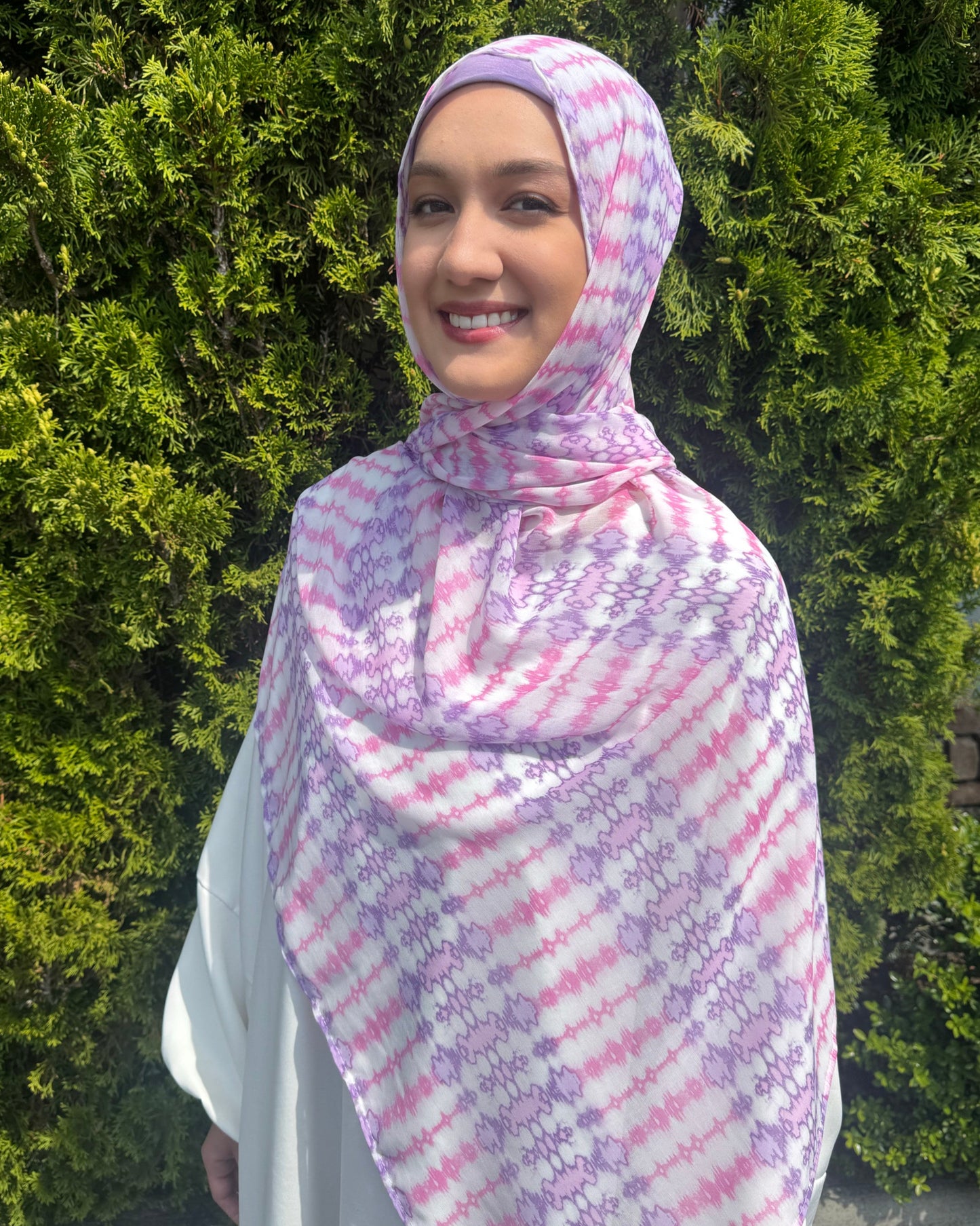 Georgette Chiffon Hijab: Lavender Halawa