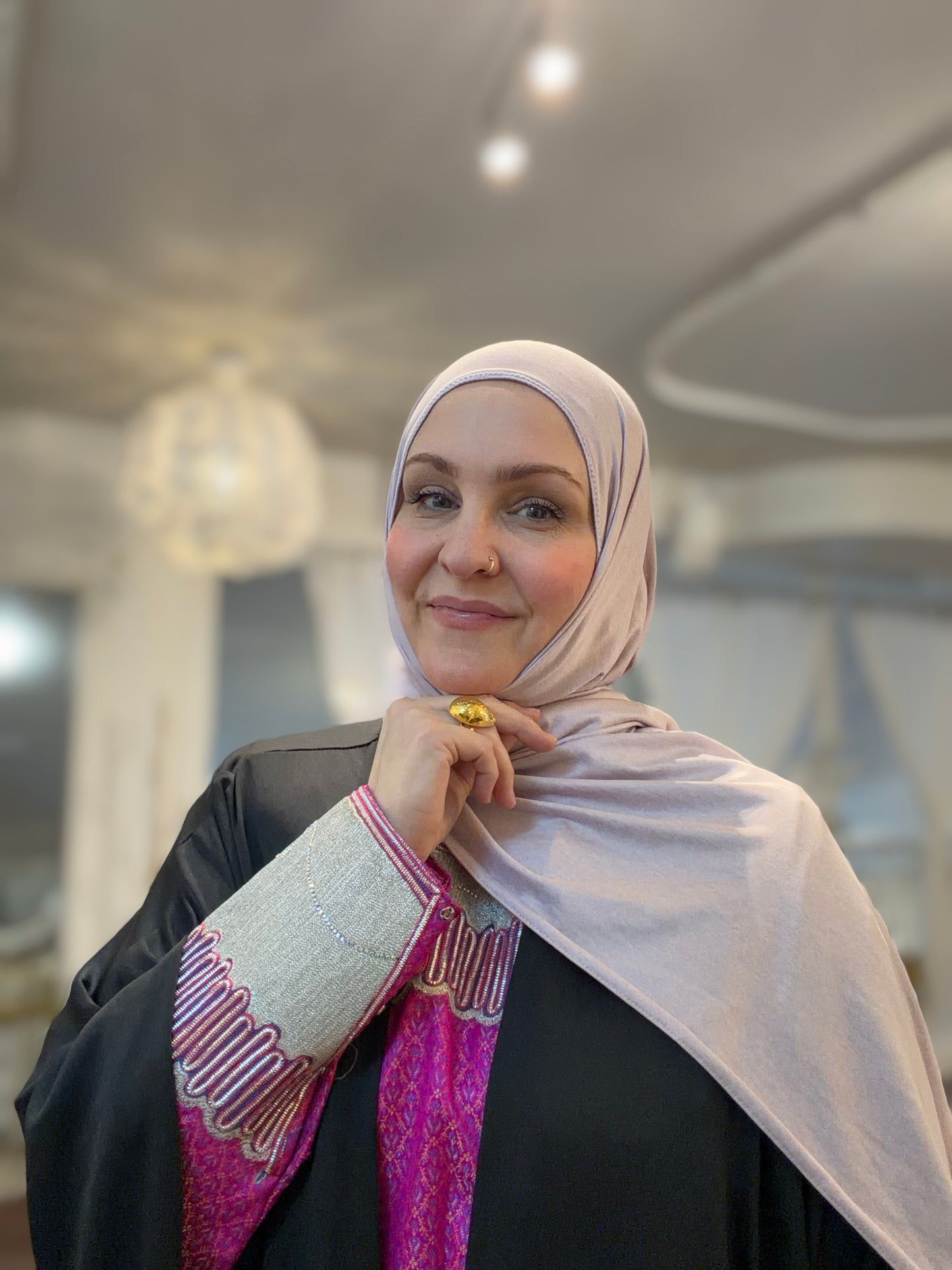 Performance Jersey Hijab: Petal Blush