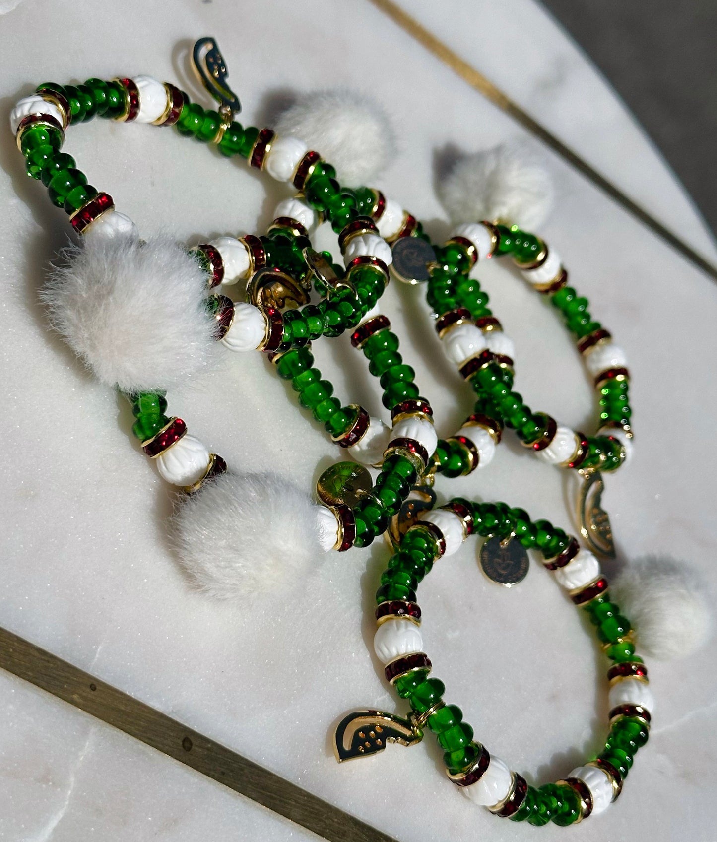 Freedom Bracelet: Green + Puff