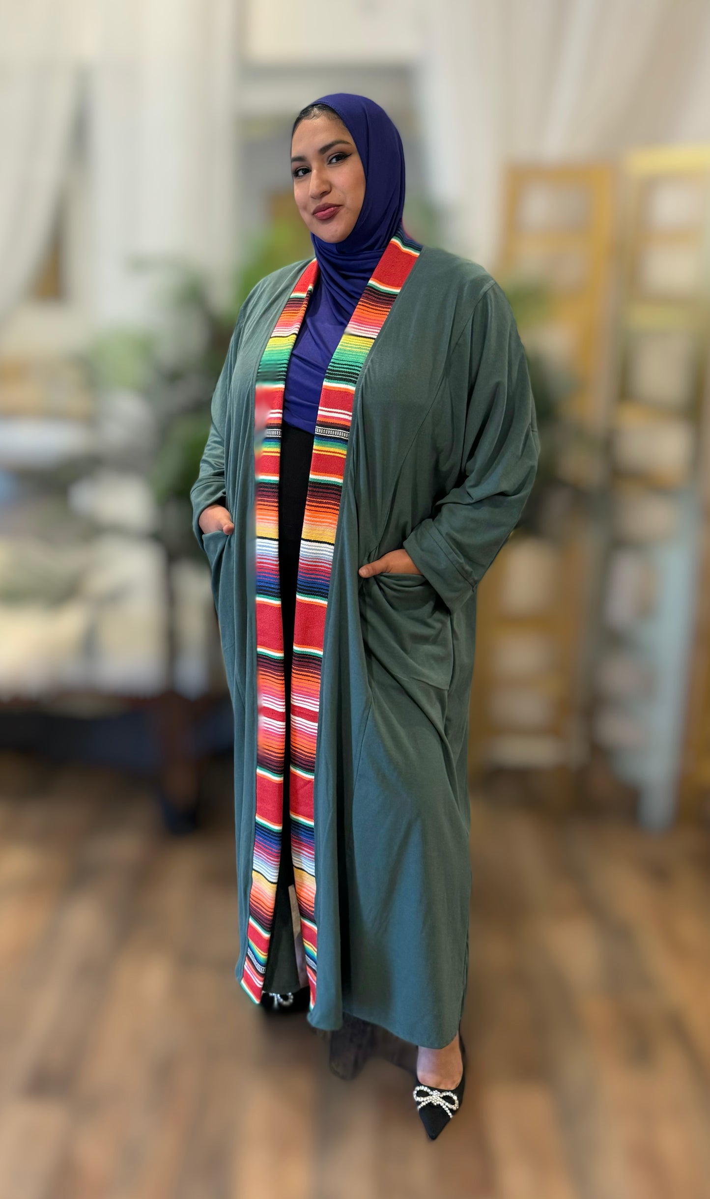 Guadalupe Pocket Abaya – Majestic Serape
