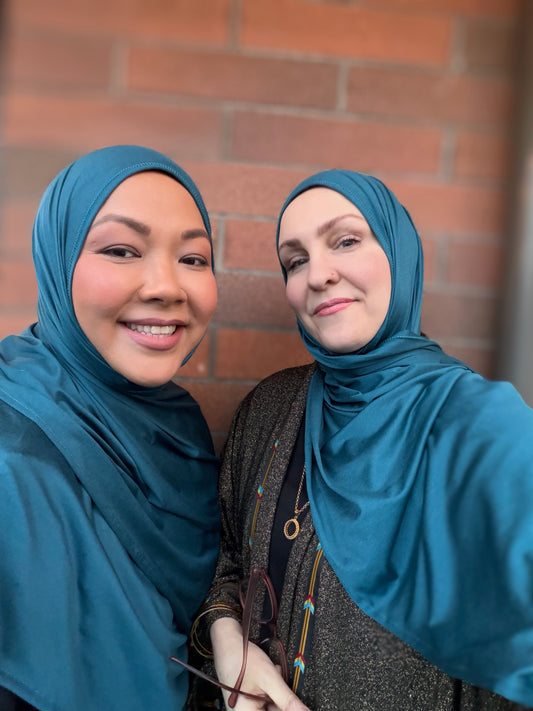 Performance Jersey Hijab: Majestic Blue