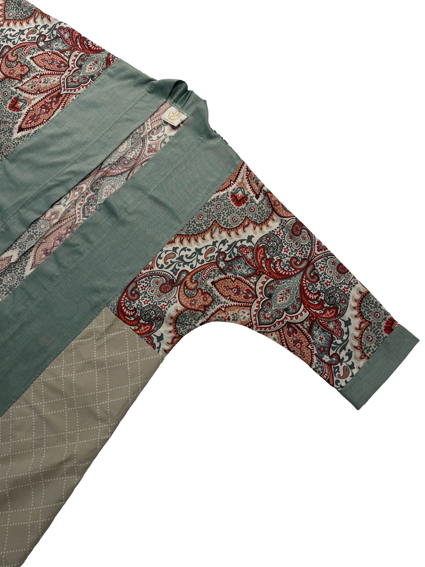 Pocket Anorak Abaya — Eucalyptus & Paisley