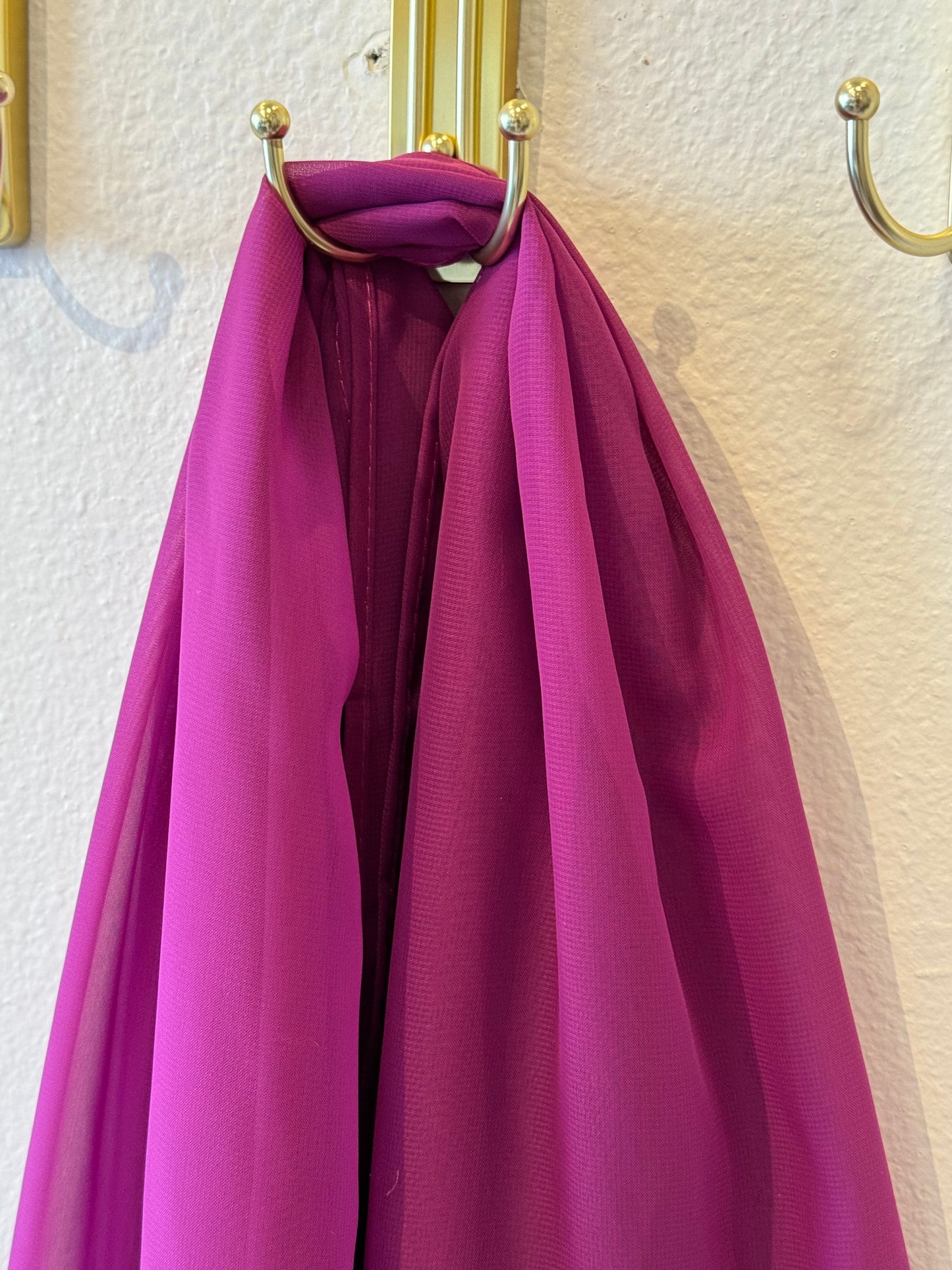 Chiffon Hijab: Bright Boysenberry