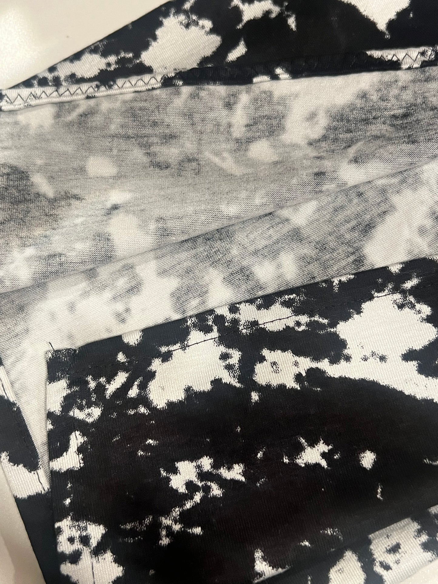 Printed Jersey Hijab: Rorschach Retro Inkblot