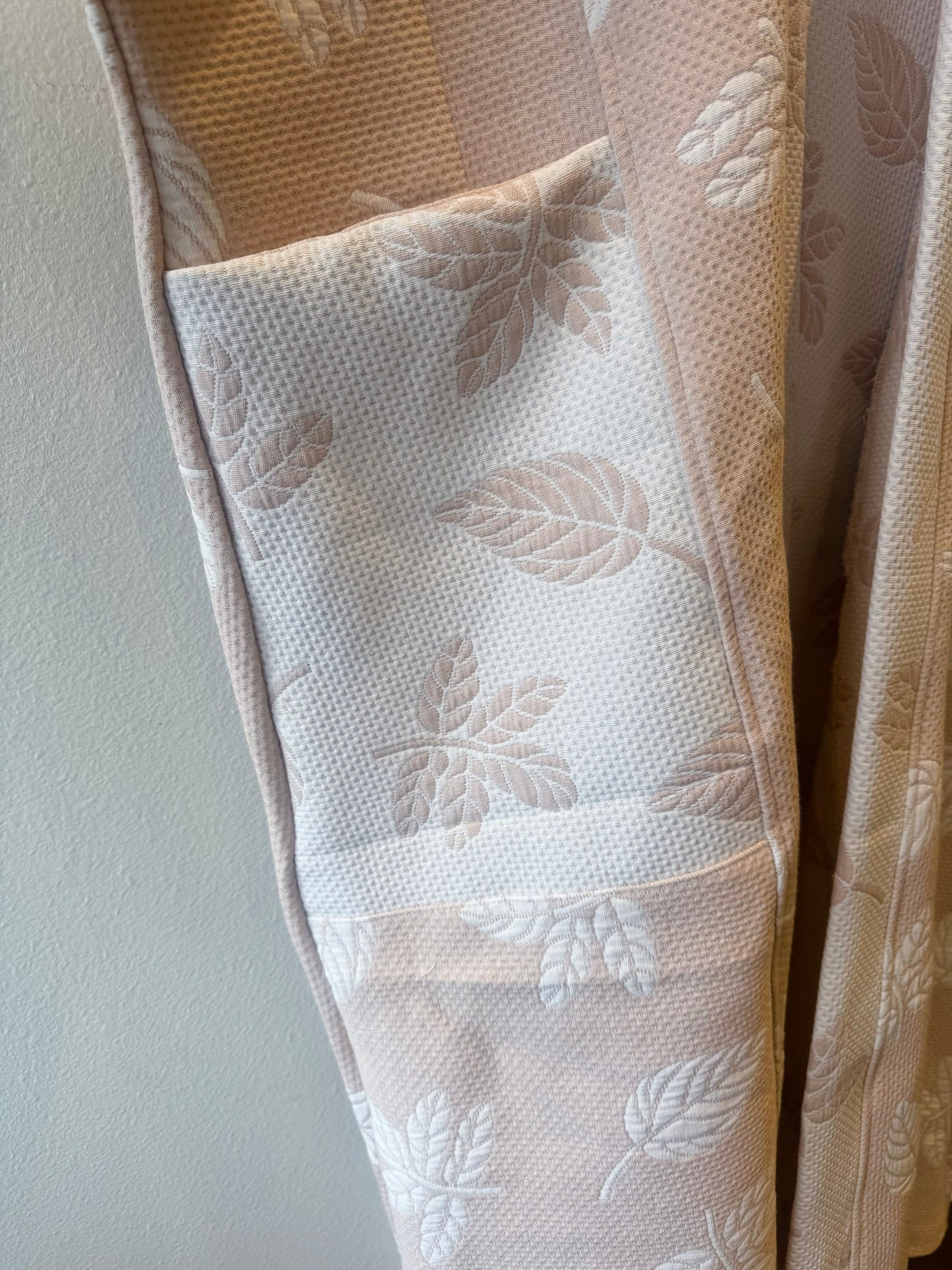 Up-cycled Pocket Anorak Abaya - Sandstone Leaves