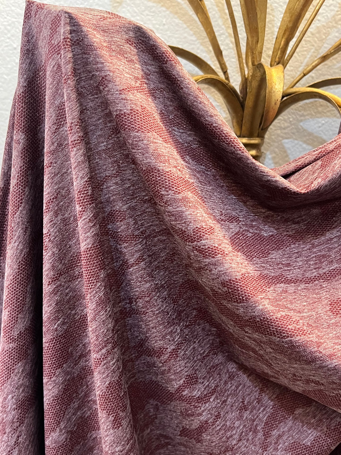 Performance Burnout Jersey Hijab: Burgundy Lace