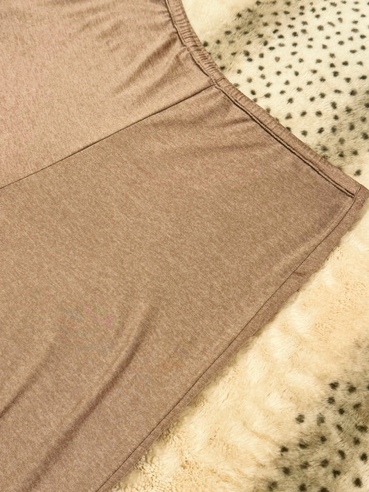 Performance Jersey Palazzo Pant: Oatmeal