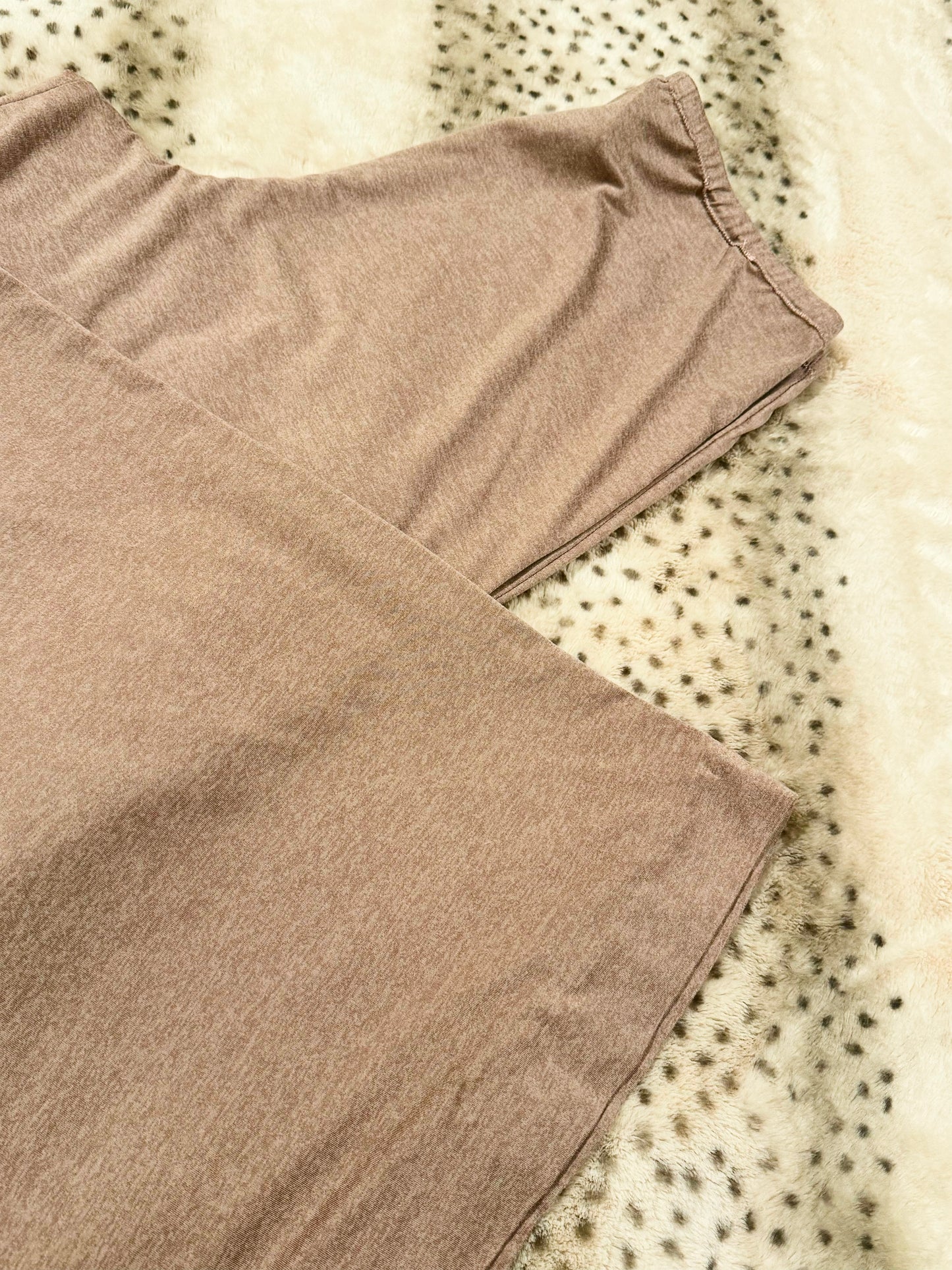 Performance Jersey Palazzo Pant: Oatmeal