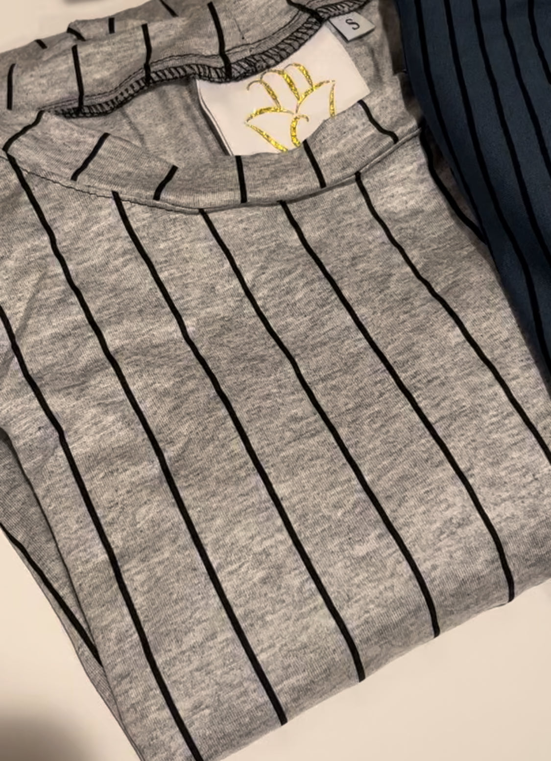 MC Everyday Tunic - Striped Heather Grey