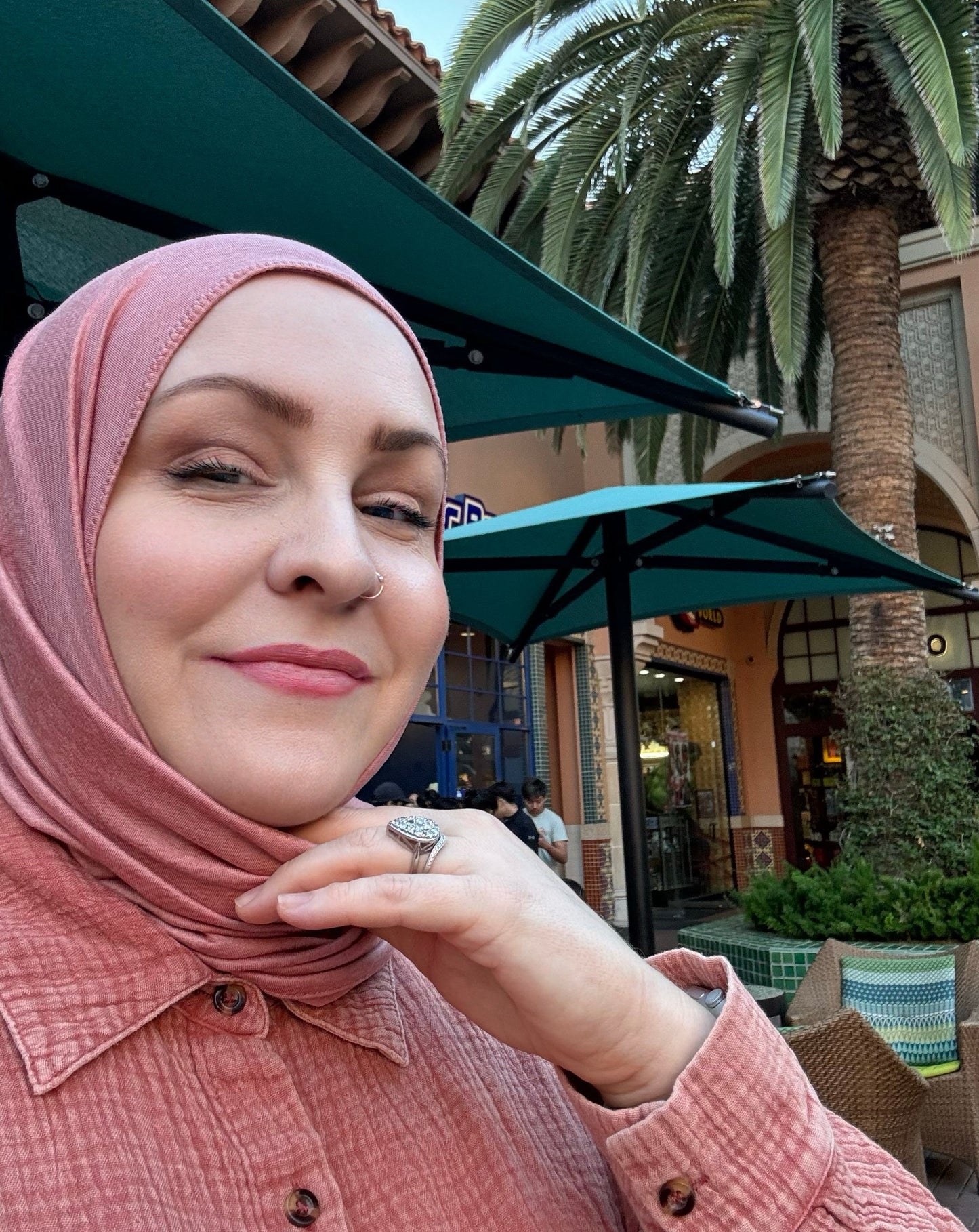 Performance Jersey Hijab: Dusty Rose