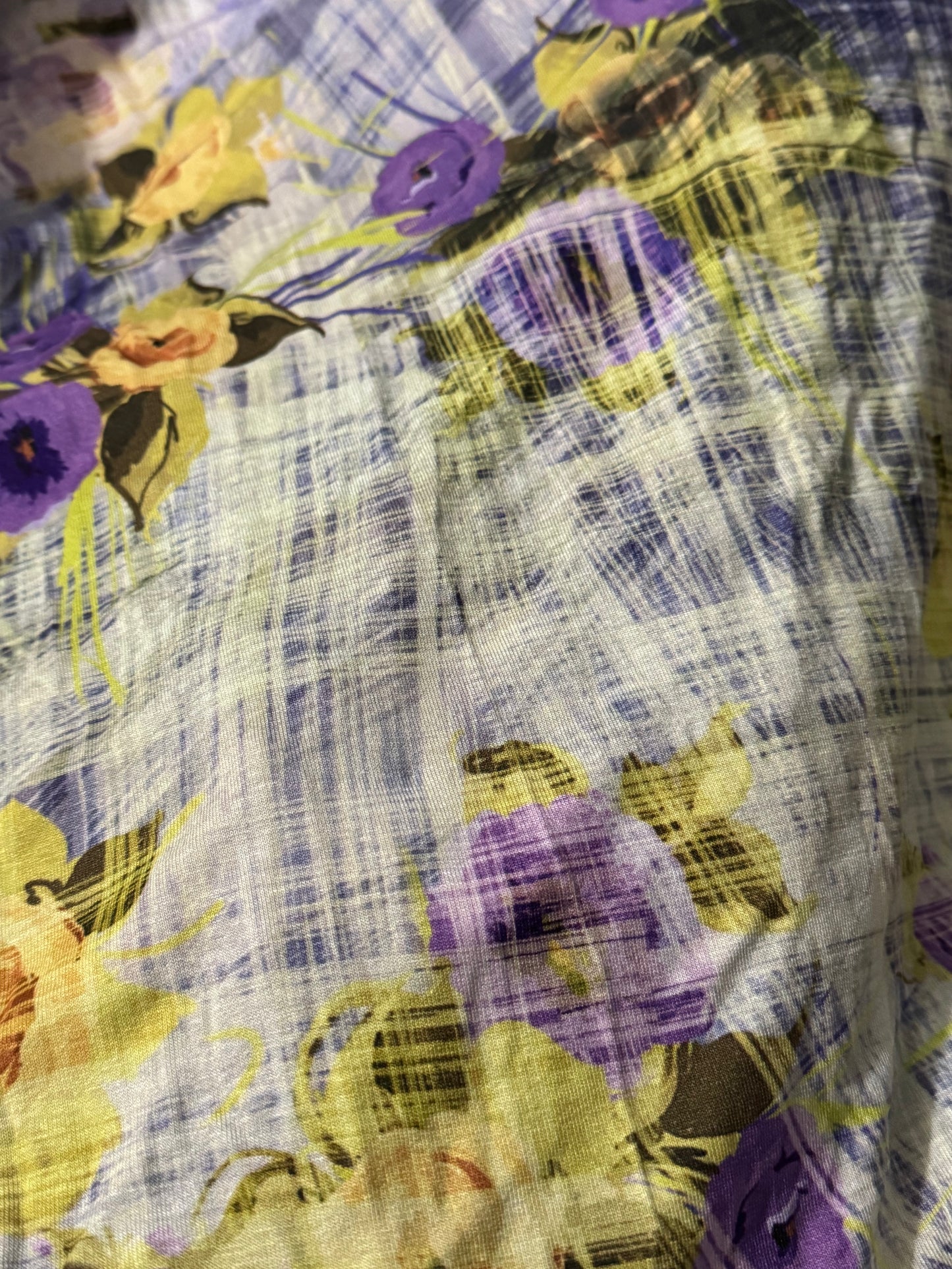 "Floral Amethyst" Rayon Lycra Jersey Prayer Set