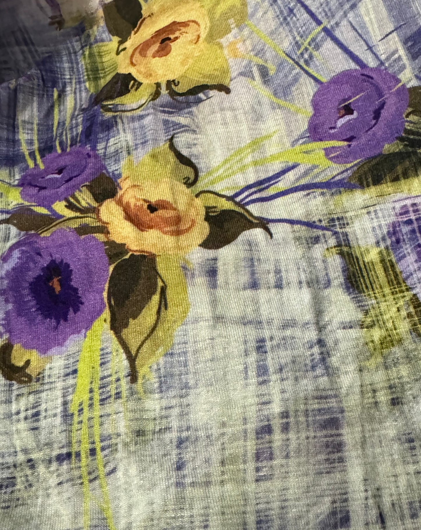 "Floral Amethyst" Rayon Lycra Jersey Prayer Set