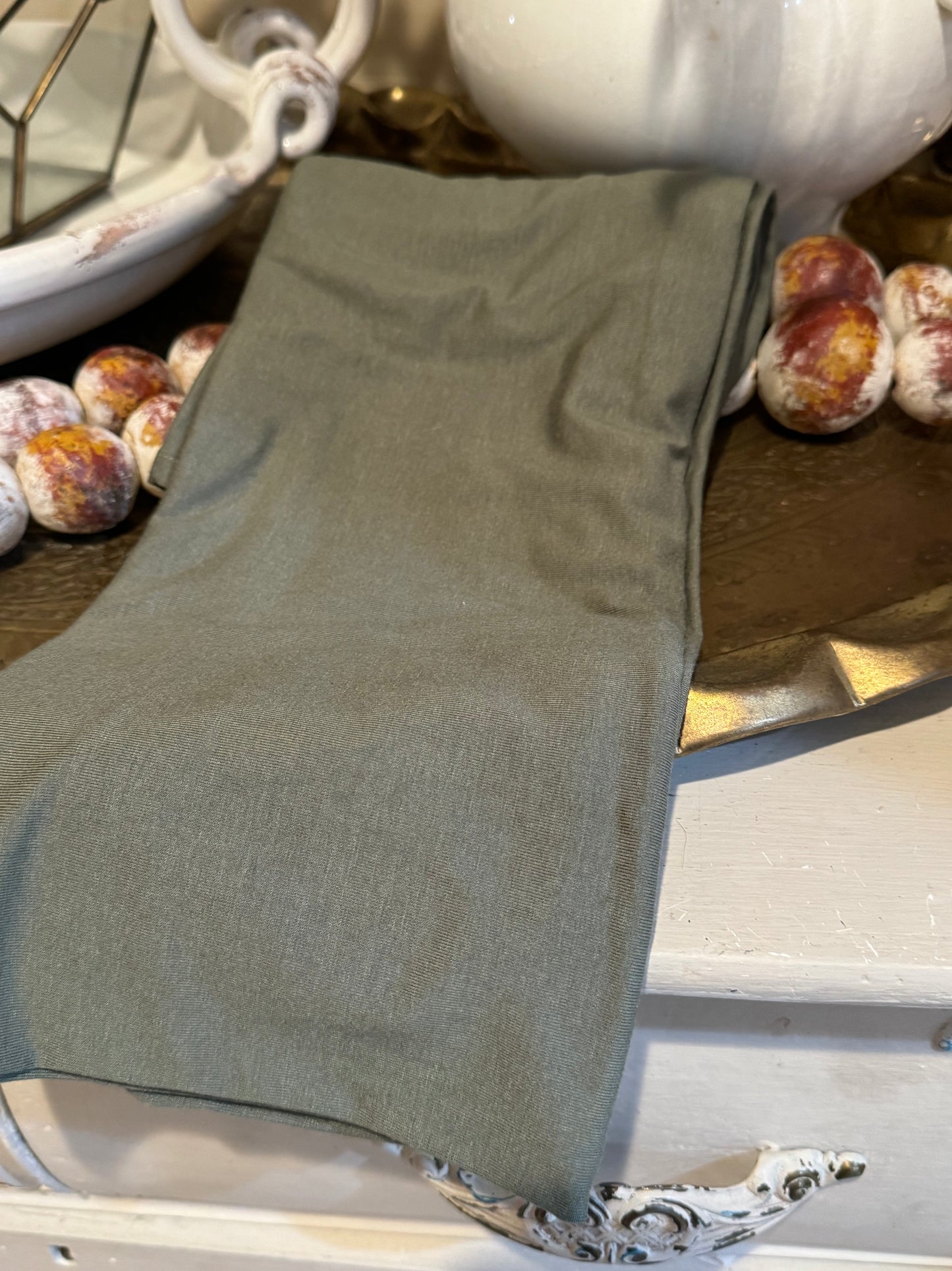 Jersey Hijab: Muted Olive