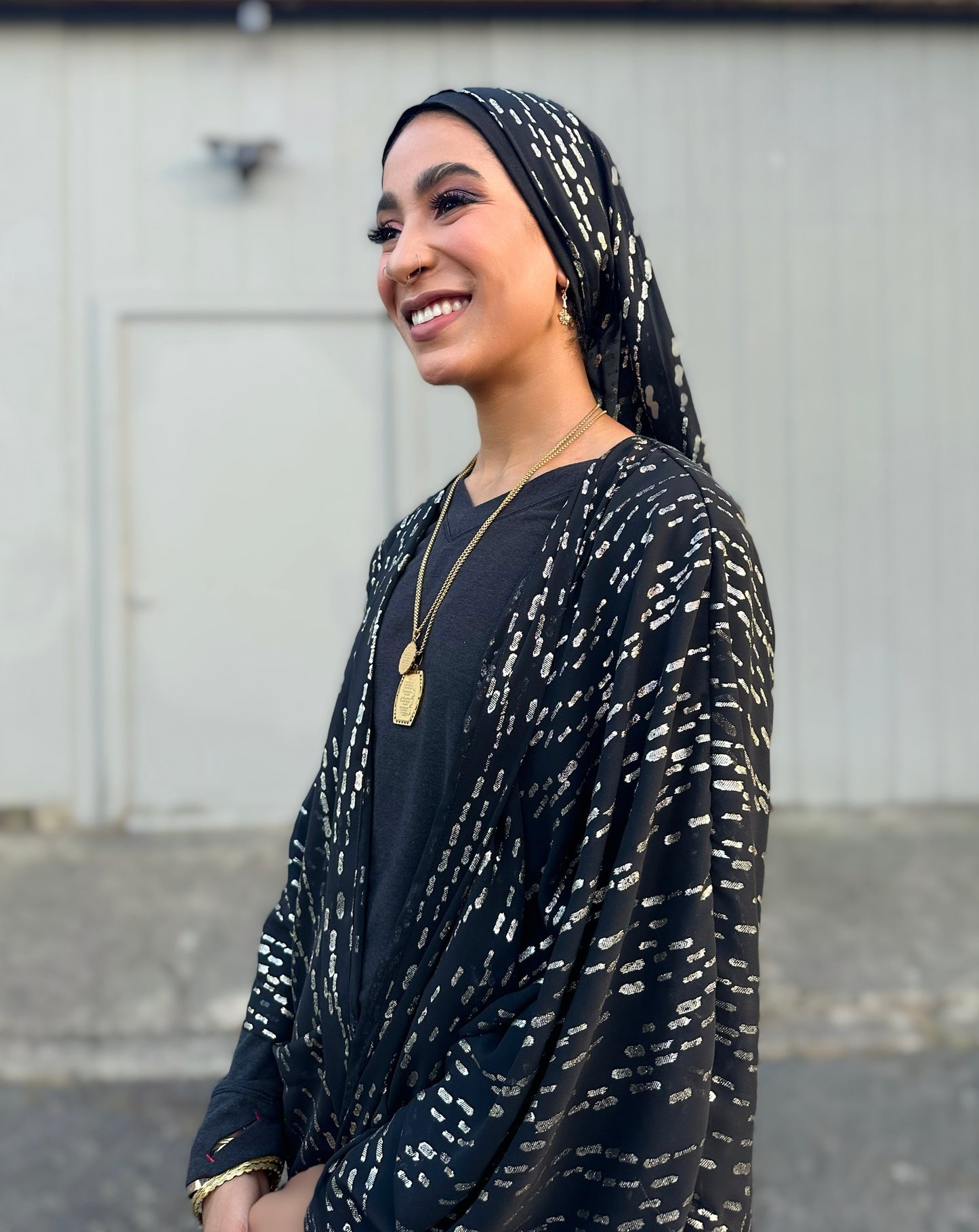 Signature MC Kimono: Black & Gold Royalty