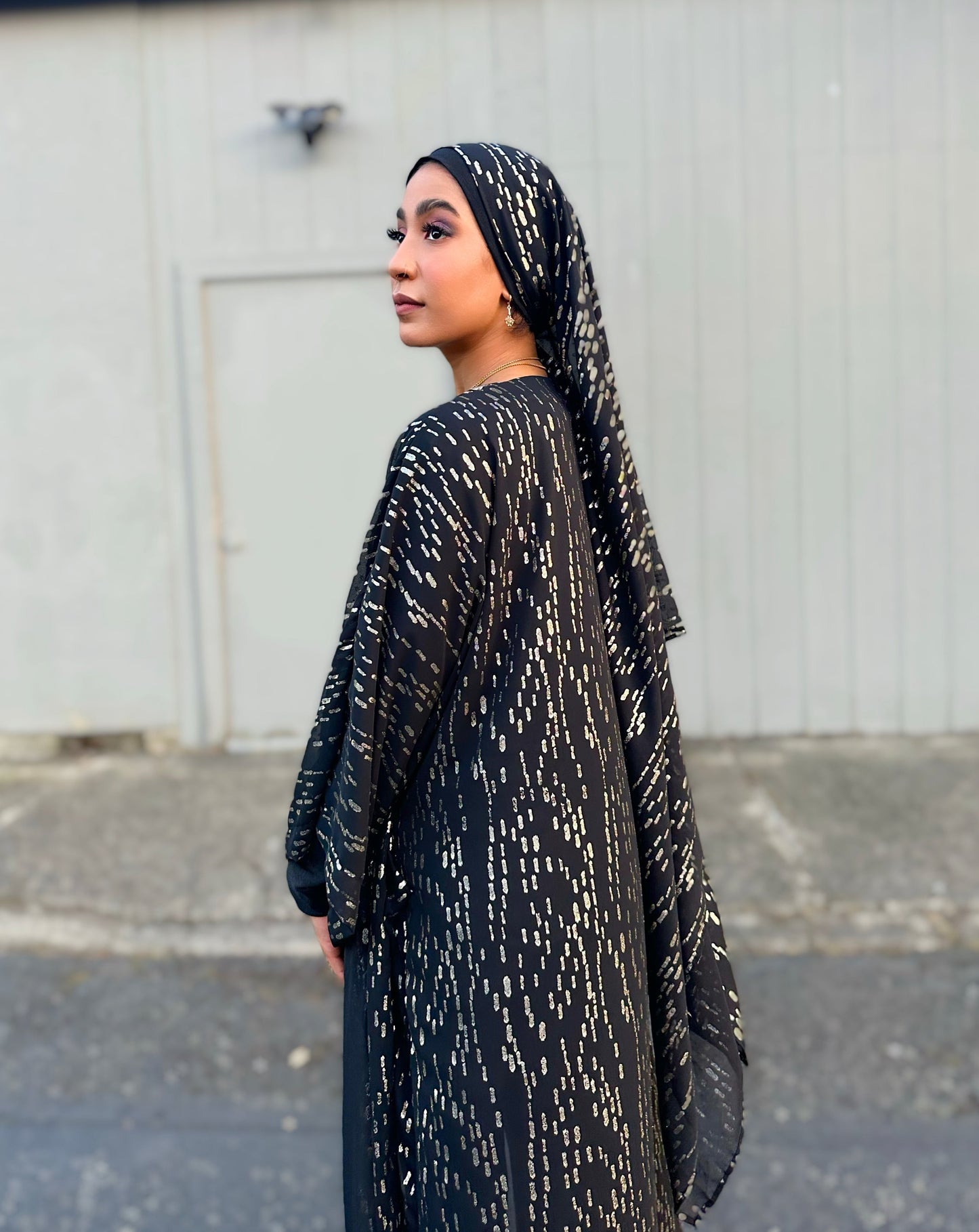 Signature MC Kimono: Black & Gold Royalty