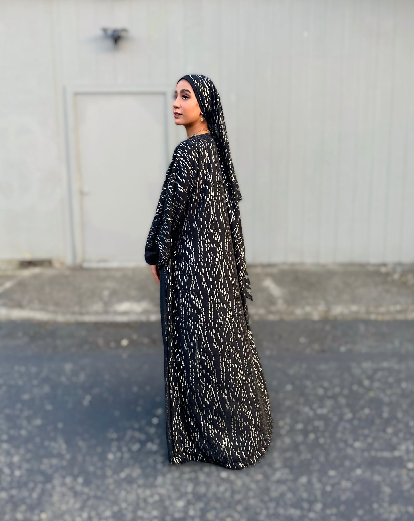 Signature MC Kimono: Black & Gold Royalty