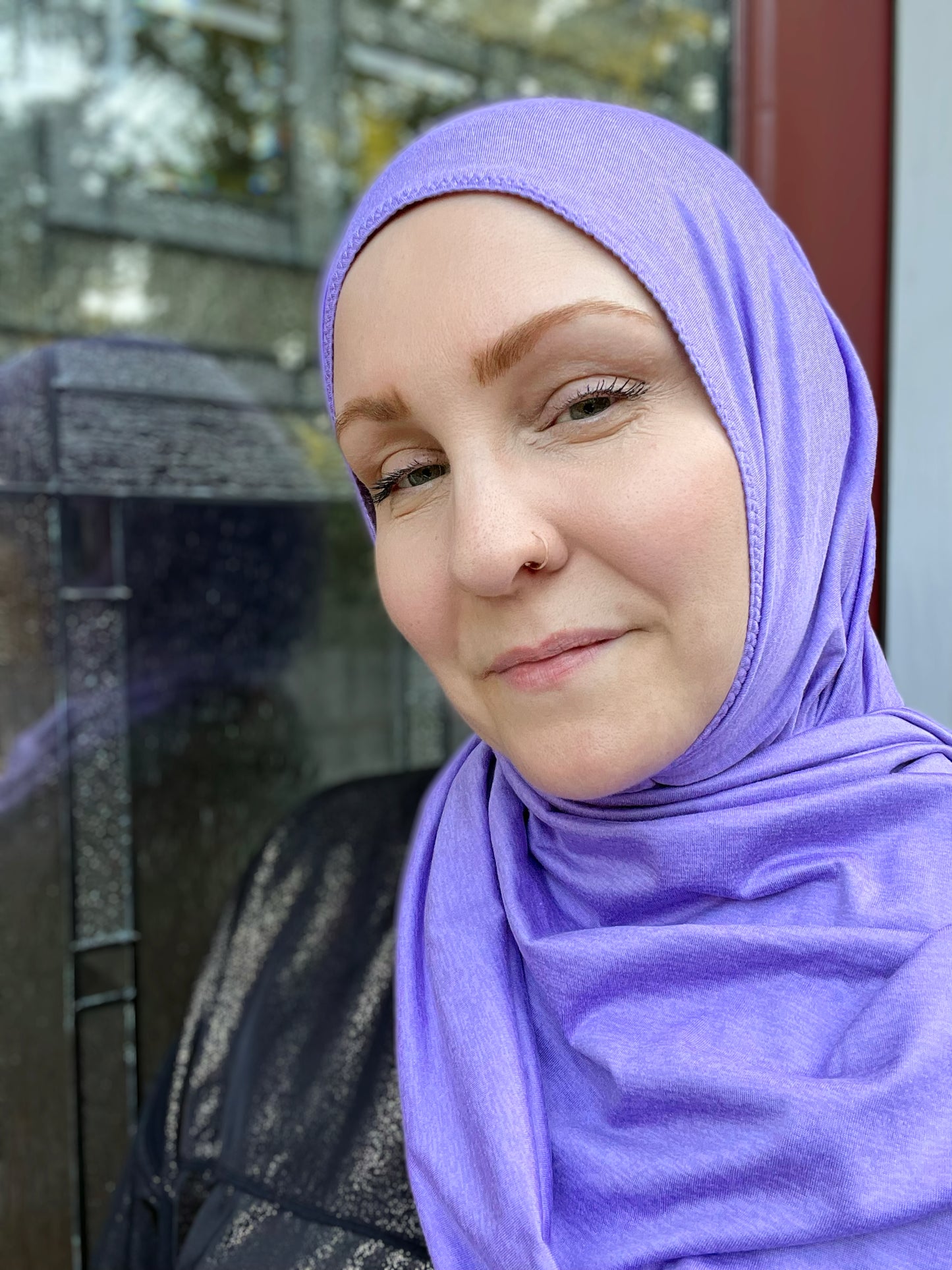Performance Jersey Hijab: Deep Lilac