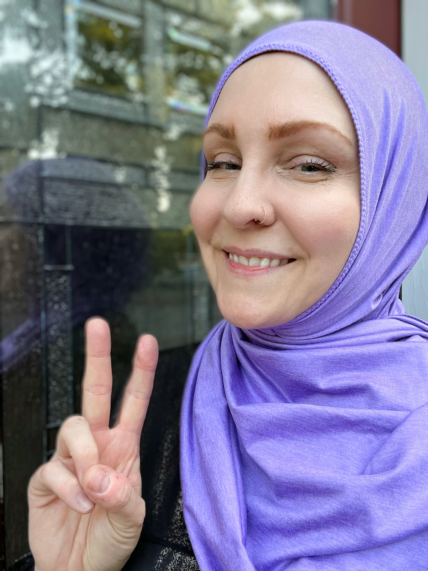 Performance Jersey Hijab: Deep Lilac