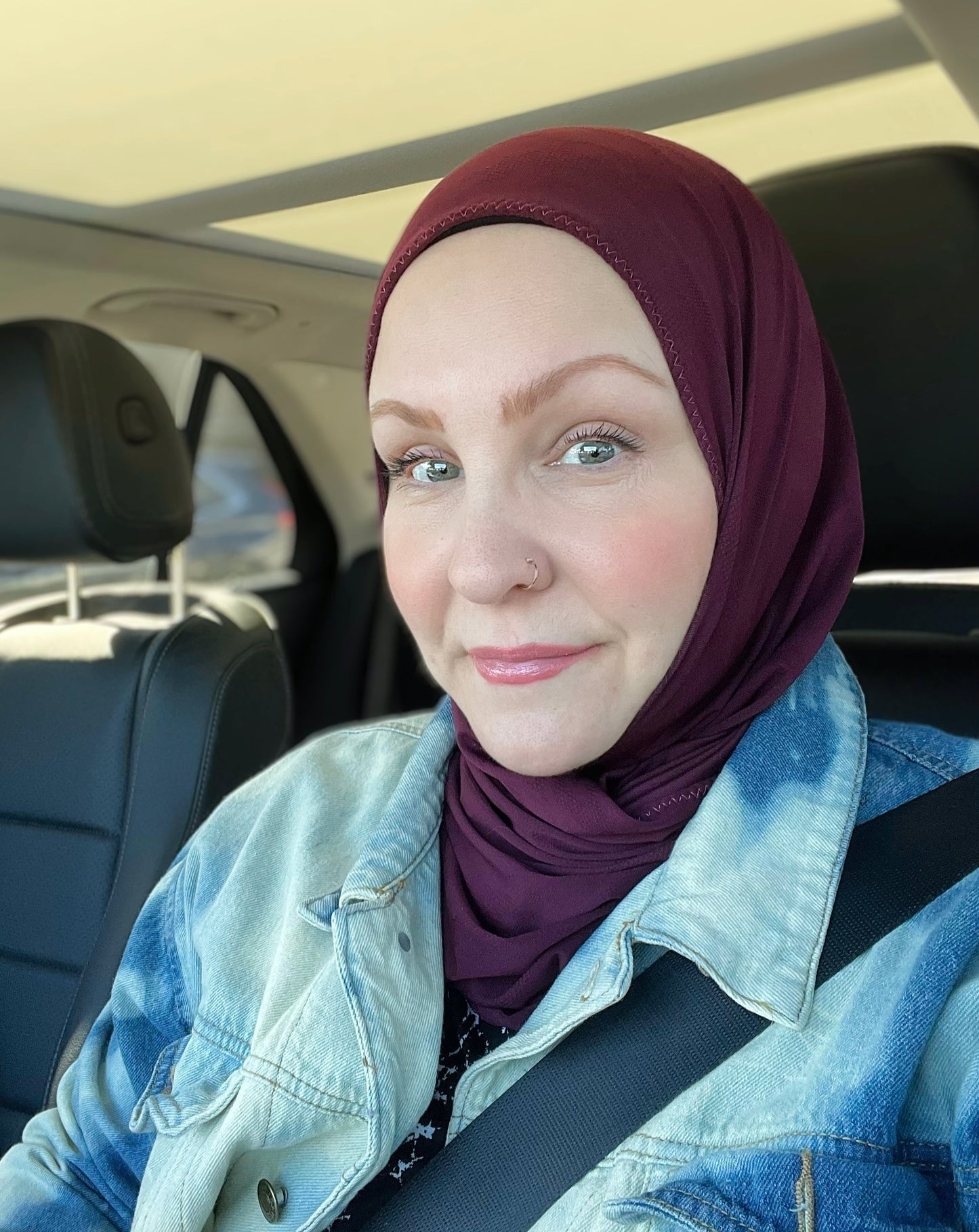 Performance Burnout Jersey Hijab: Burgundy Vino