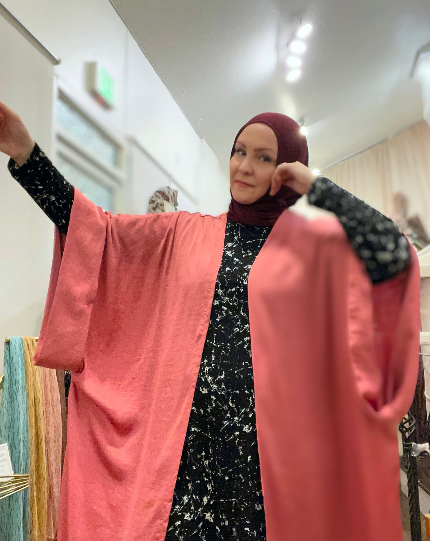 MC Satin Bisht: Deep Rose
