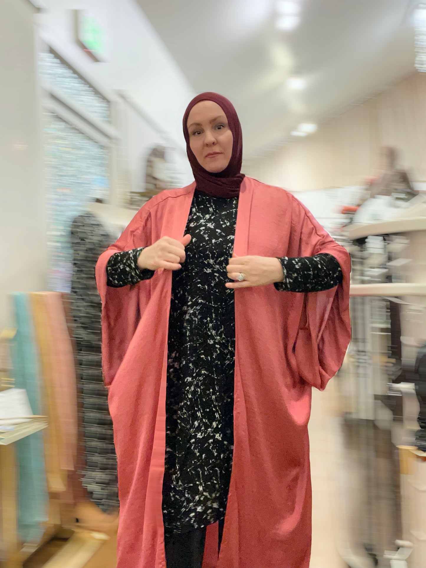 MC Satin Bisht: Deep Rose
