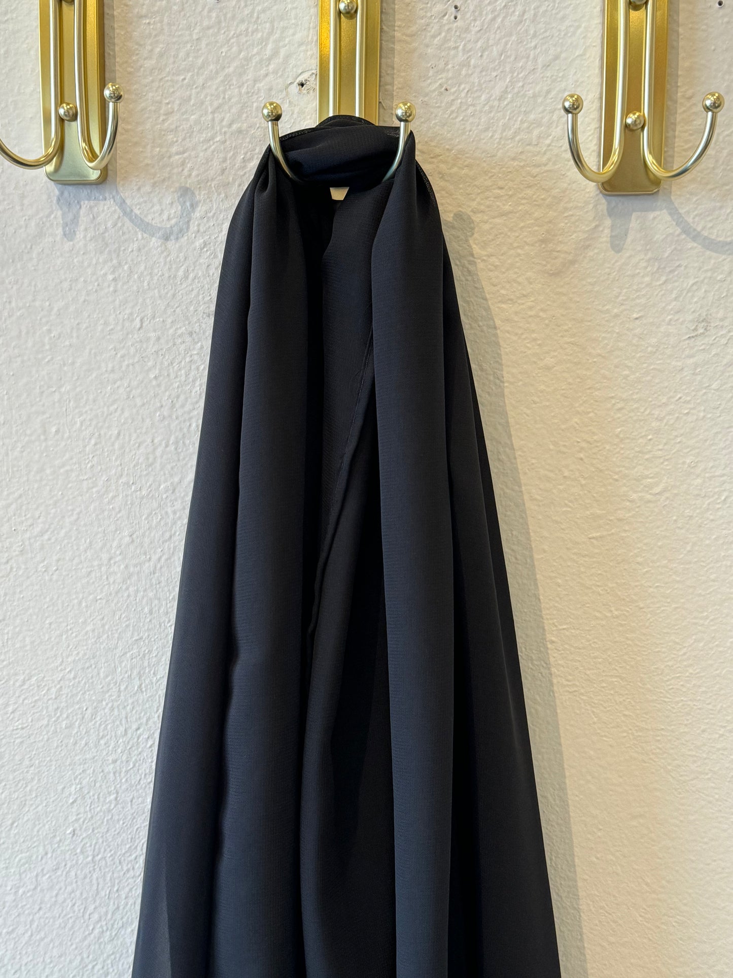 Chiffon Hijab: Black Raven