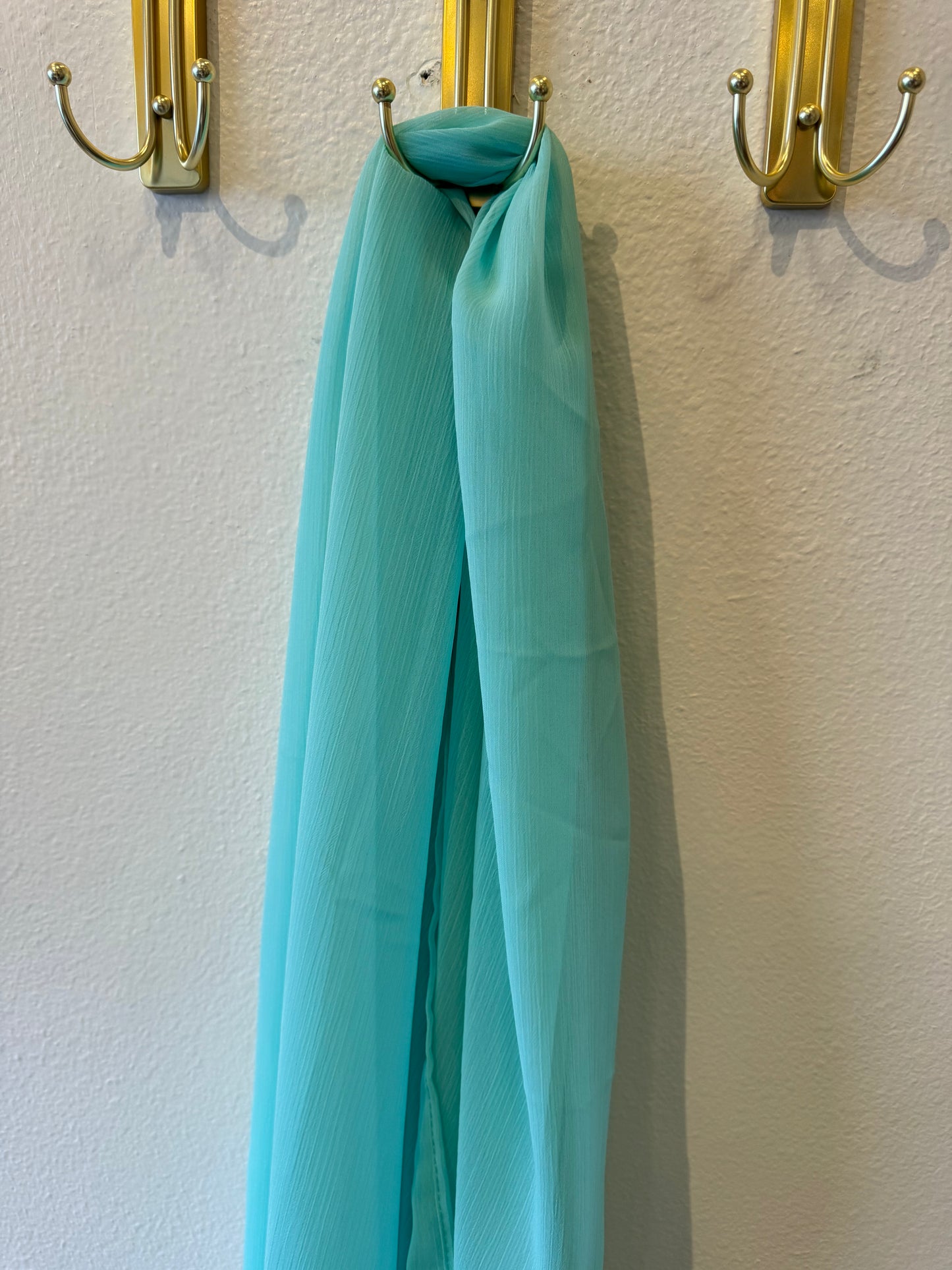 Crinkle Chiffon Hijab: Soft Spearmint
