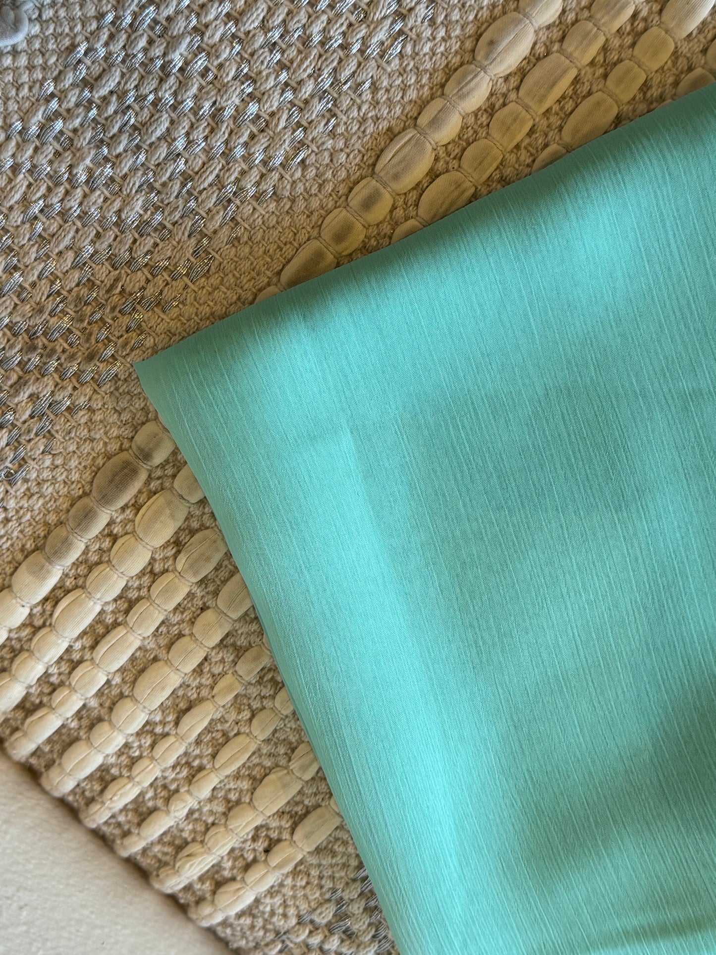 Crinkle Chiffon Hijab: Soft Spearmint