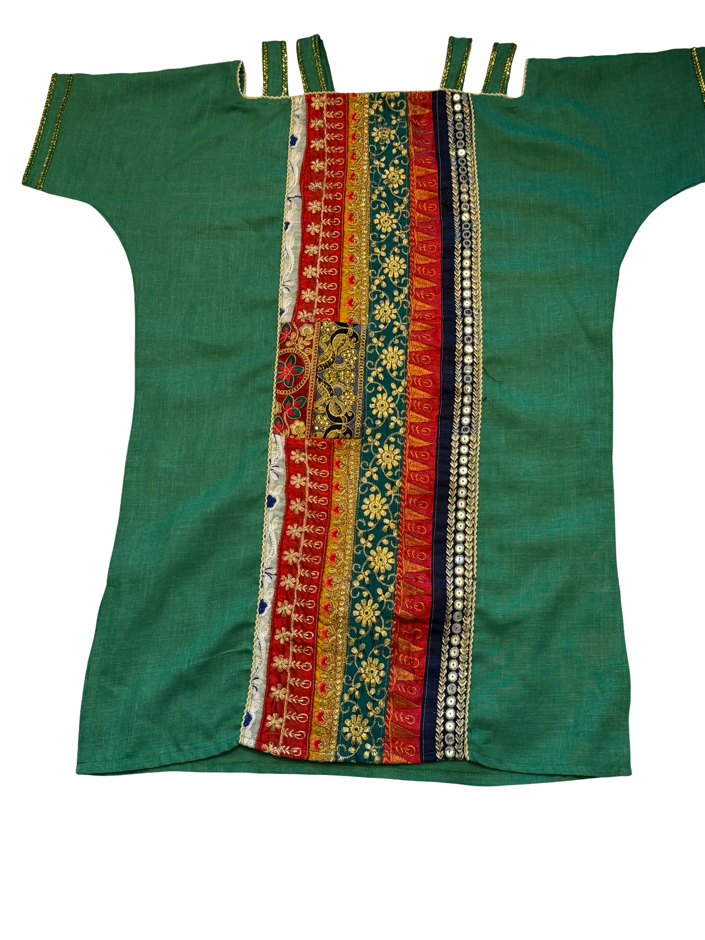 Laila Festive Eid Dress - Green (Girls Size 10)