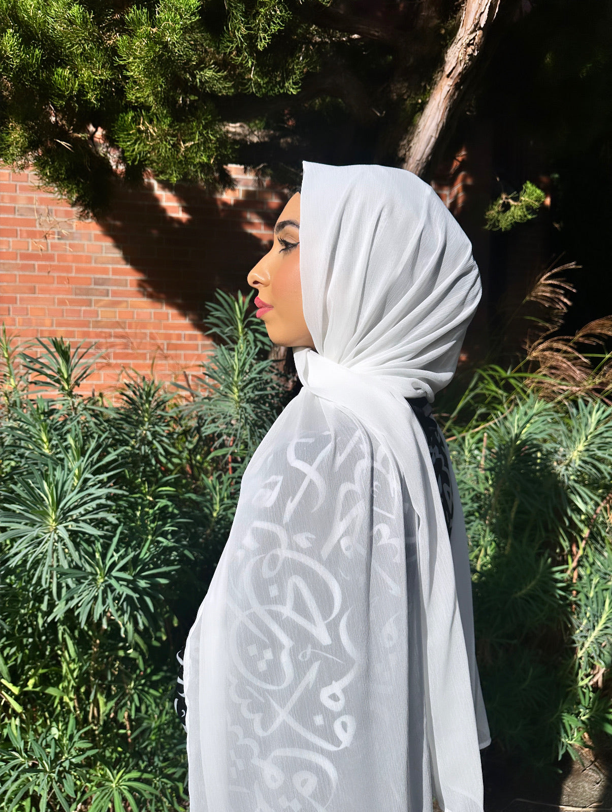 Crinkle Chiffon Hijab: Alabaster