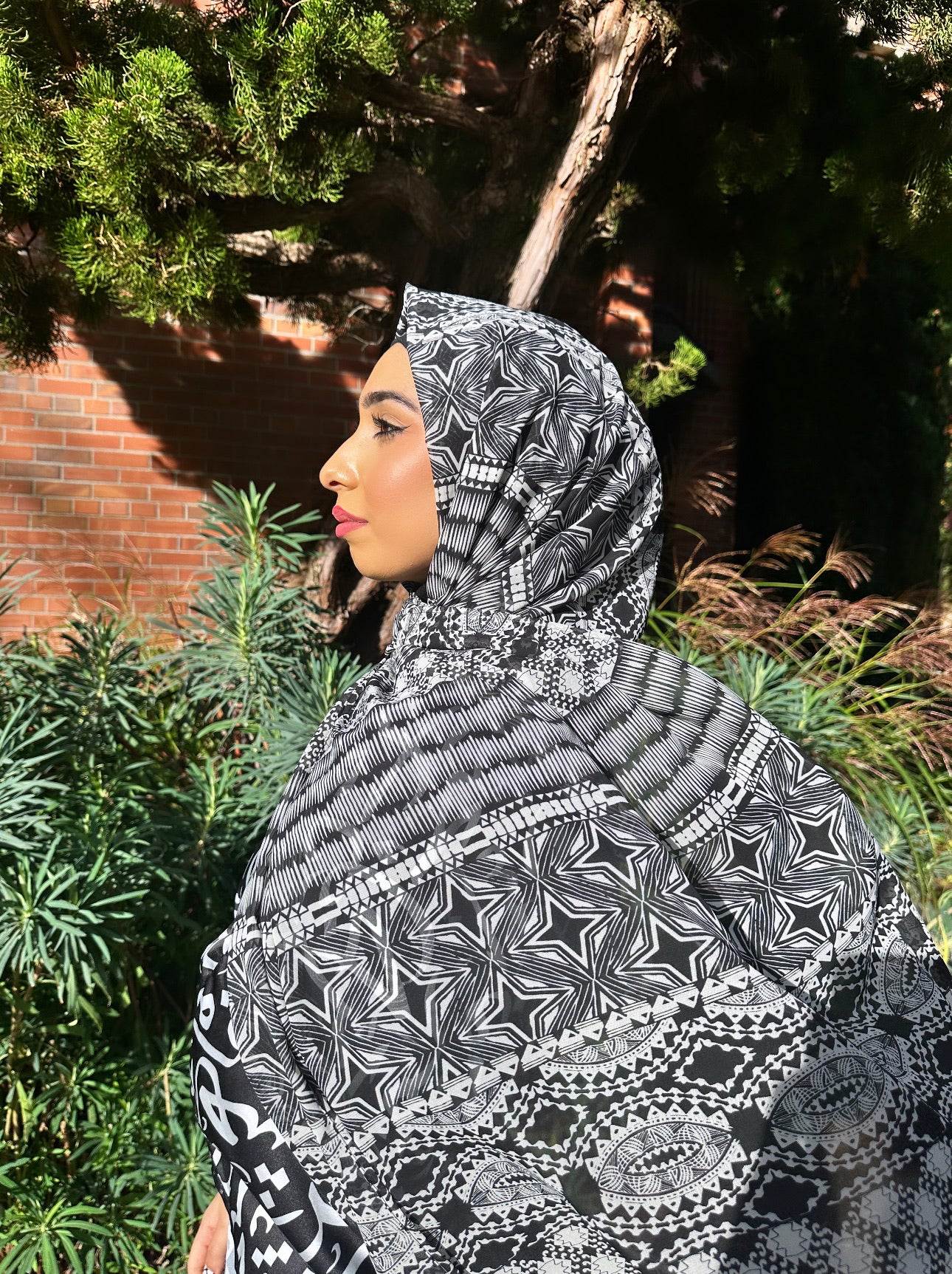 Chiffon Hijab: Goth Stars