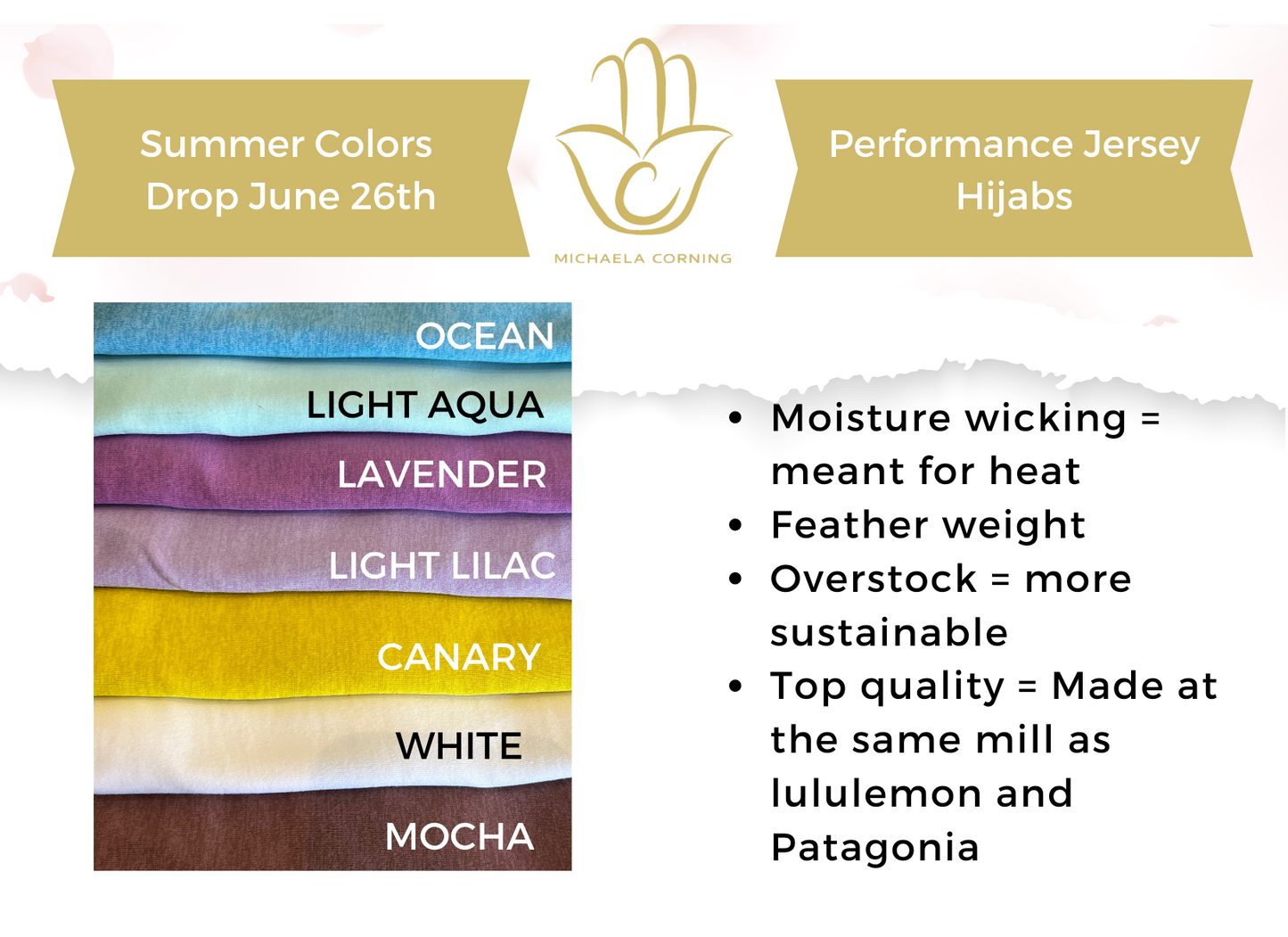 Performance Jersey Hijab: Lavender
