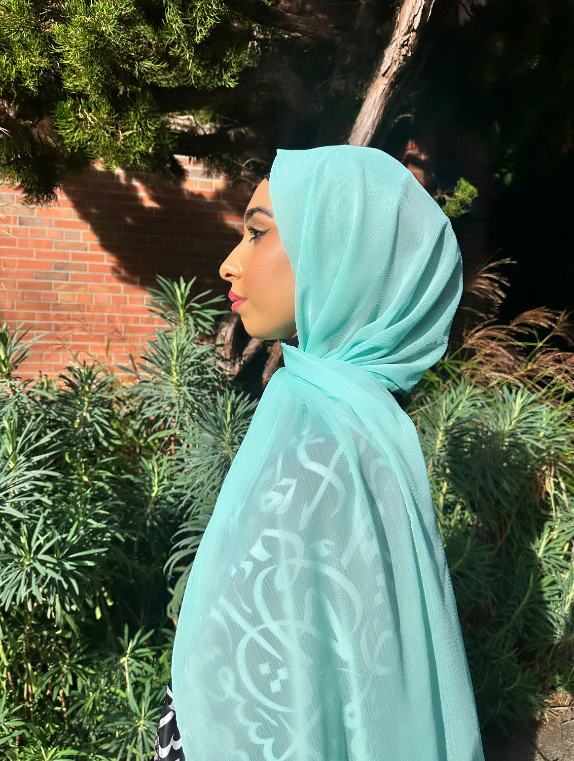 Crinkle Chiffon Hijab: Soft Spearmint
