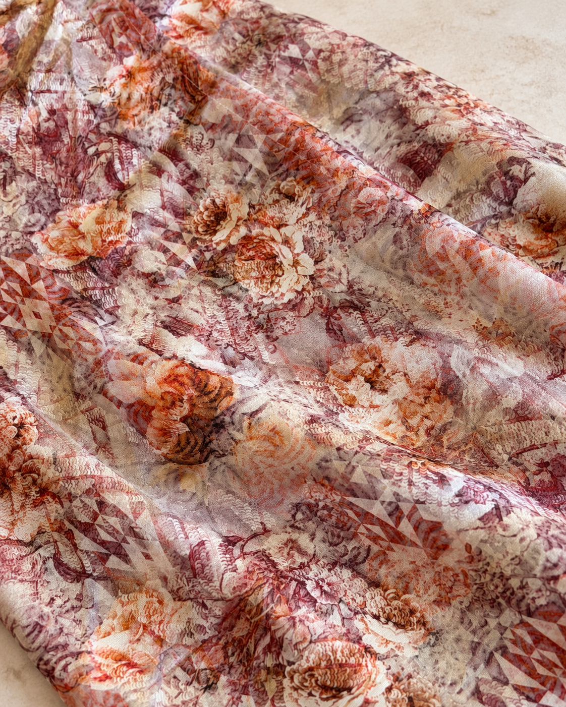 Nour Oversized Abaya - Rosette & Rust
