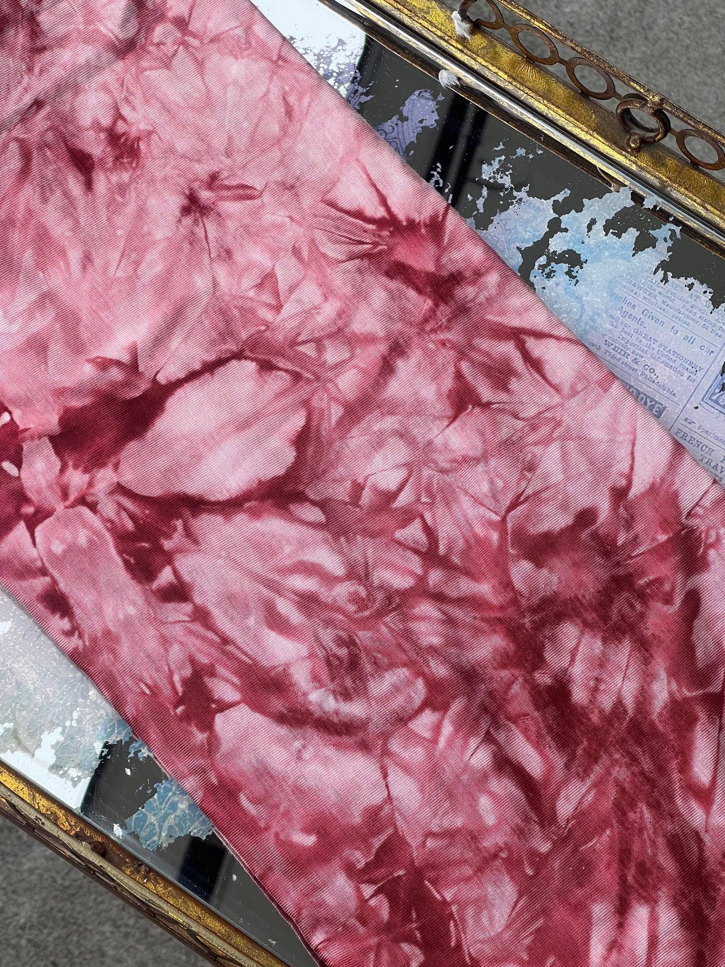 Tie Dye Jersey Hijab: Cherry Burst