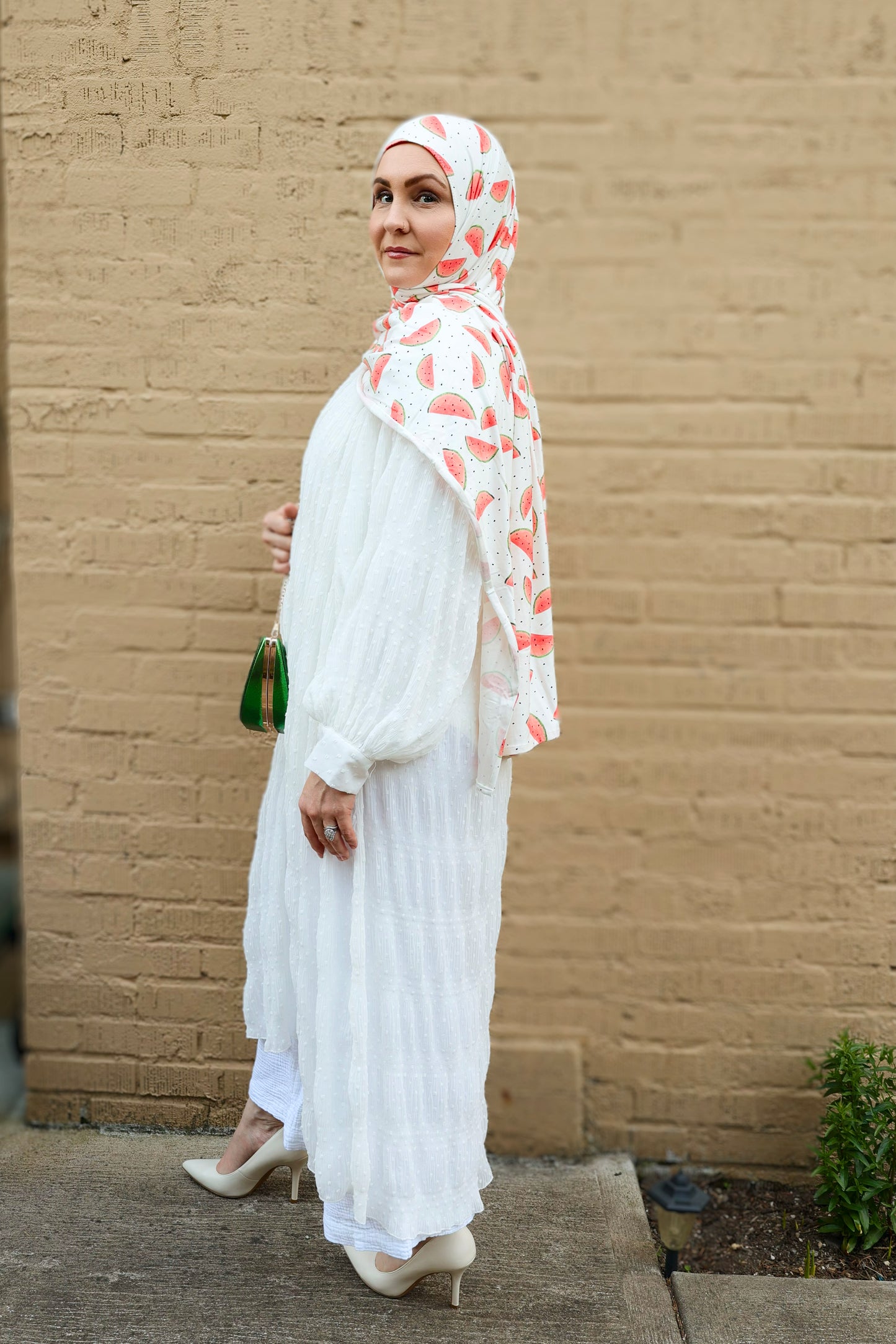 Printed Jersey Hijab: Sandía con Tajín