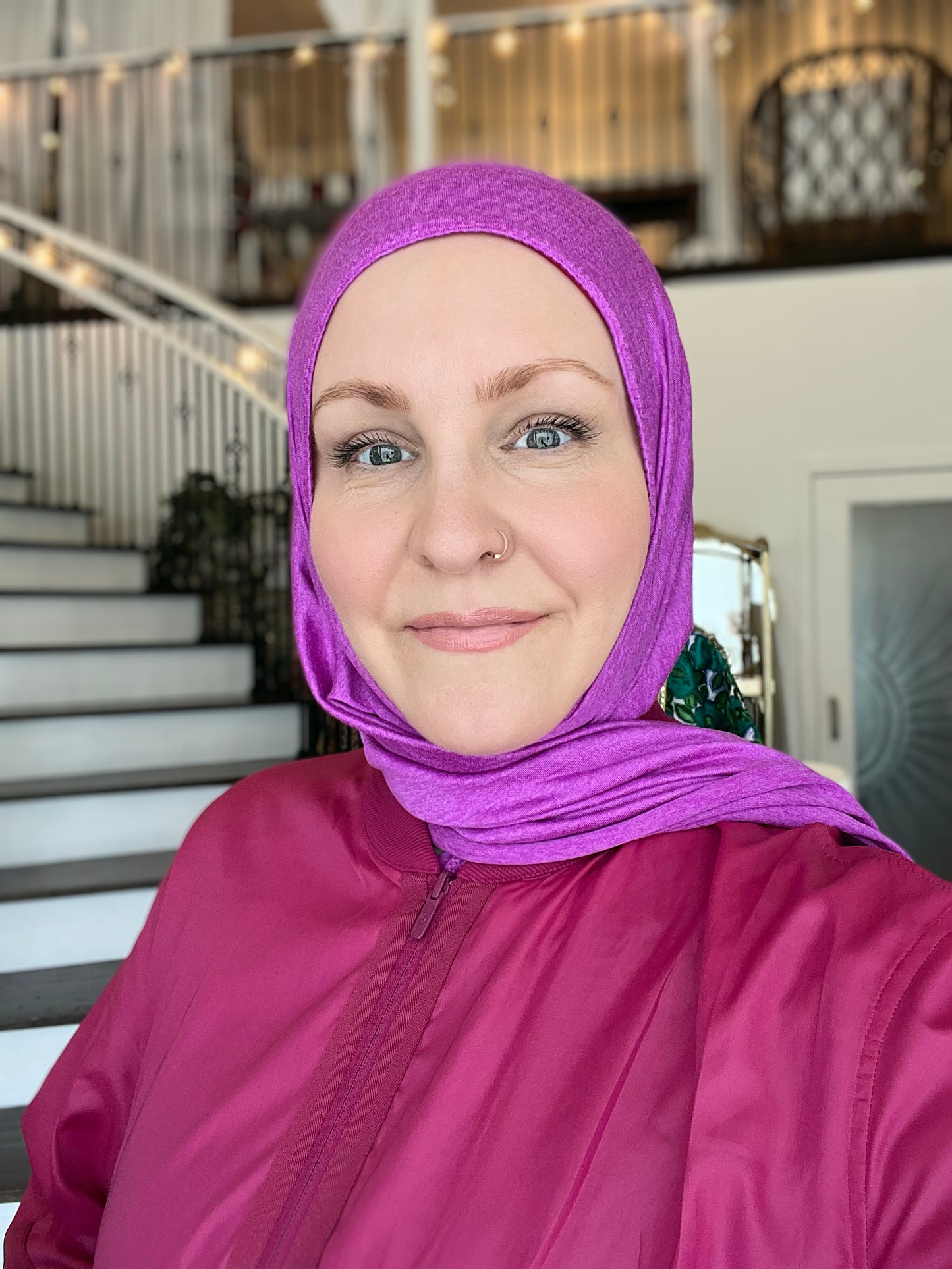 Performance Jersey Hijab: Fuchsia