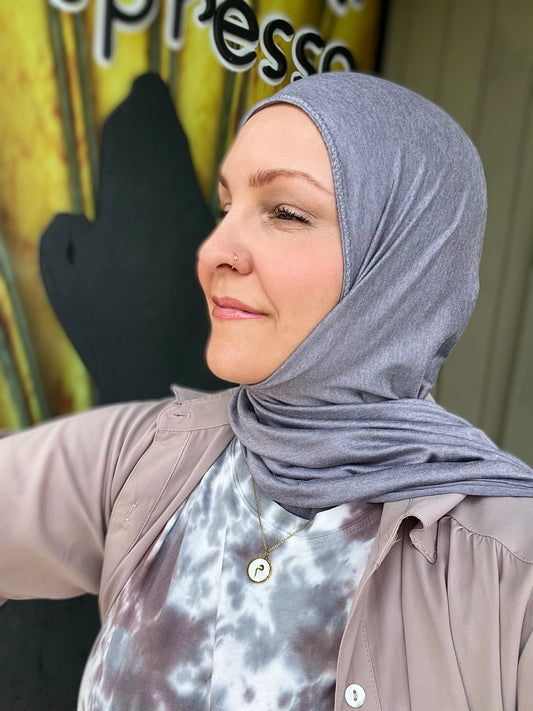 Performance Jersey Hijab: Plata