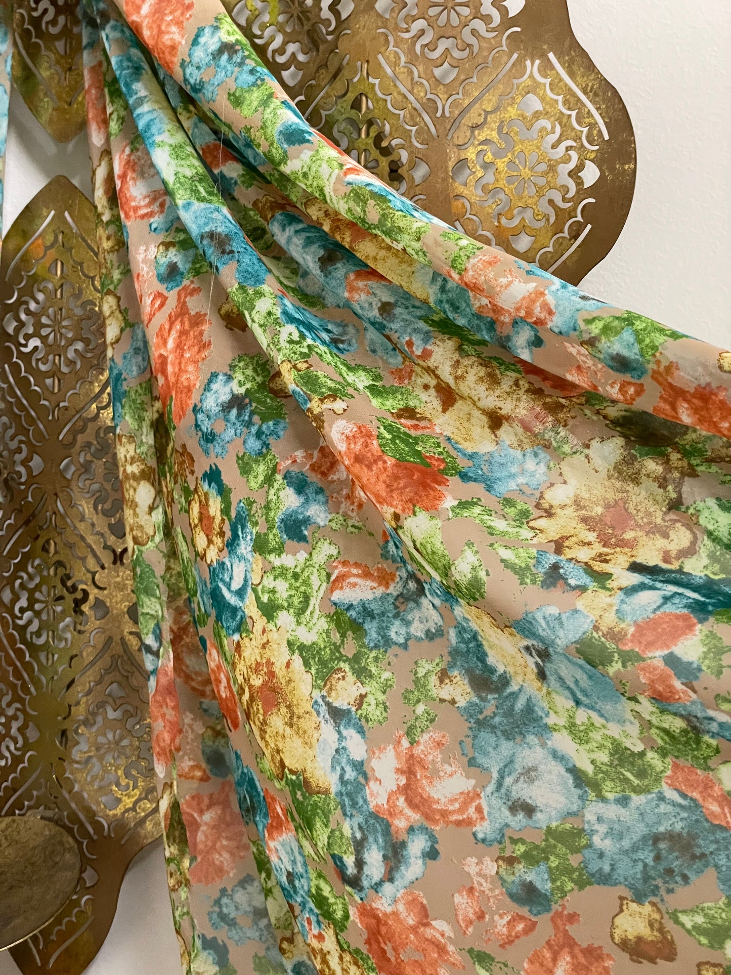 Chiffon Hijab: Monet's Garden
