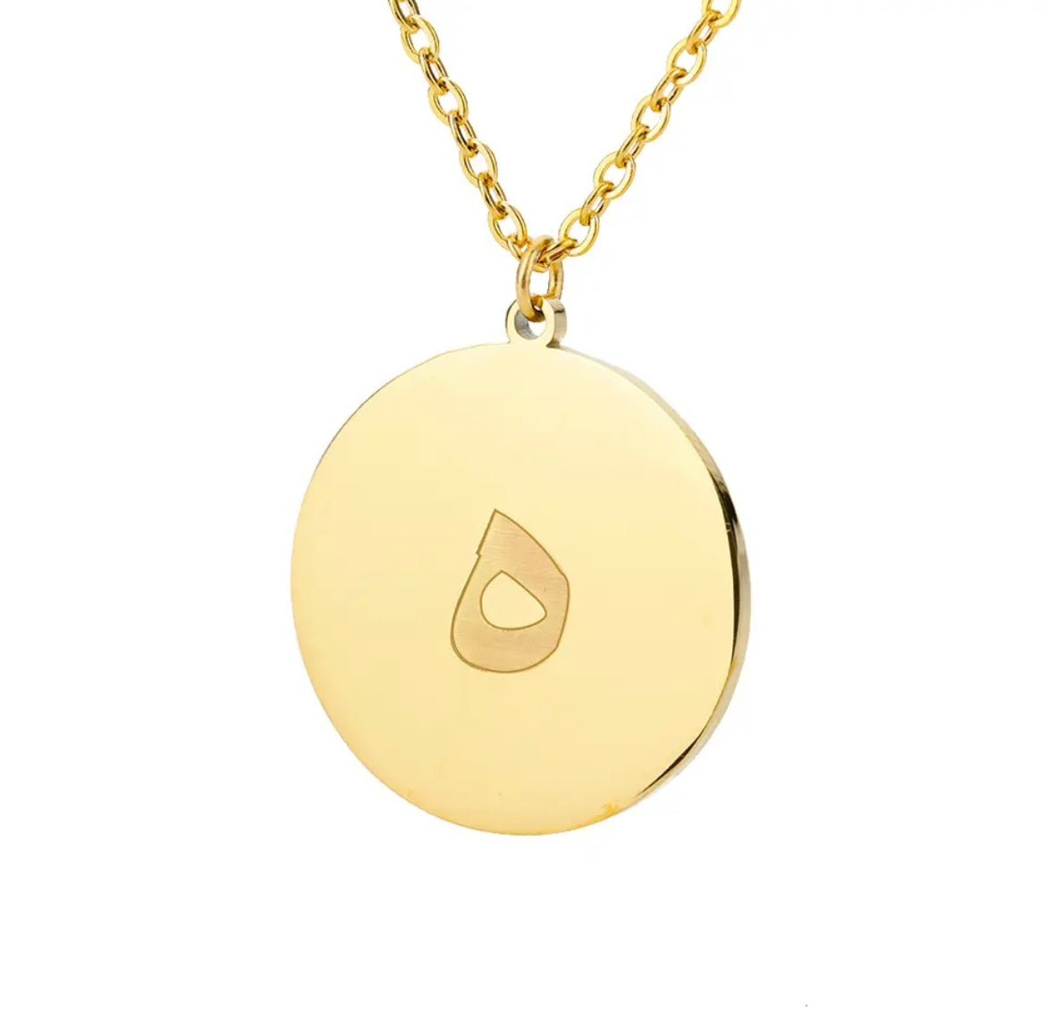Gold Necklace: Arabic Letter